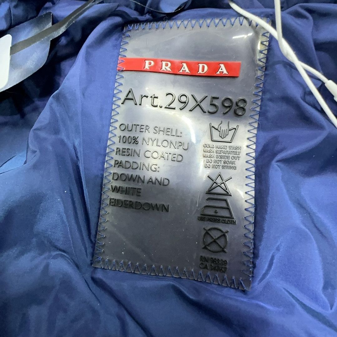 Prada Prada Blue Down Jacket Size 44 Size US S / EU 44-46 / 1 - 3 Thumbnail