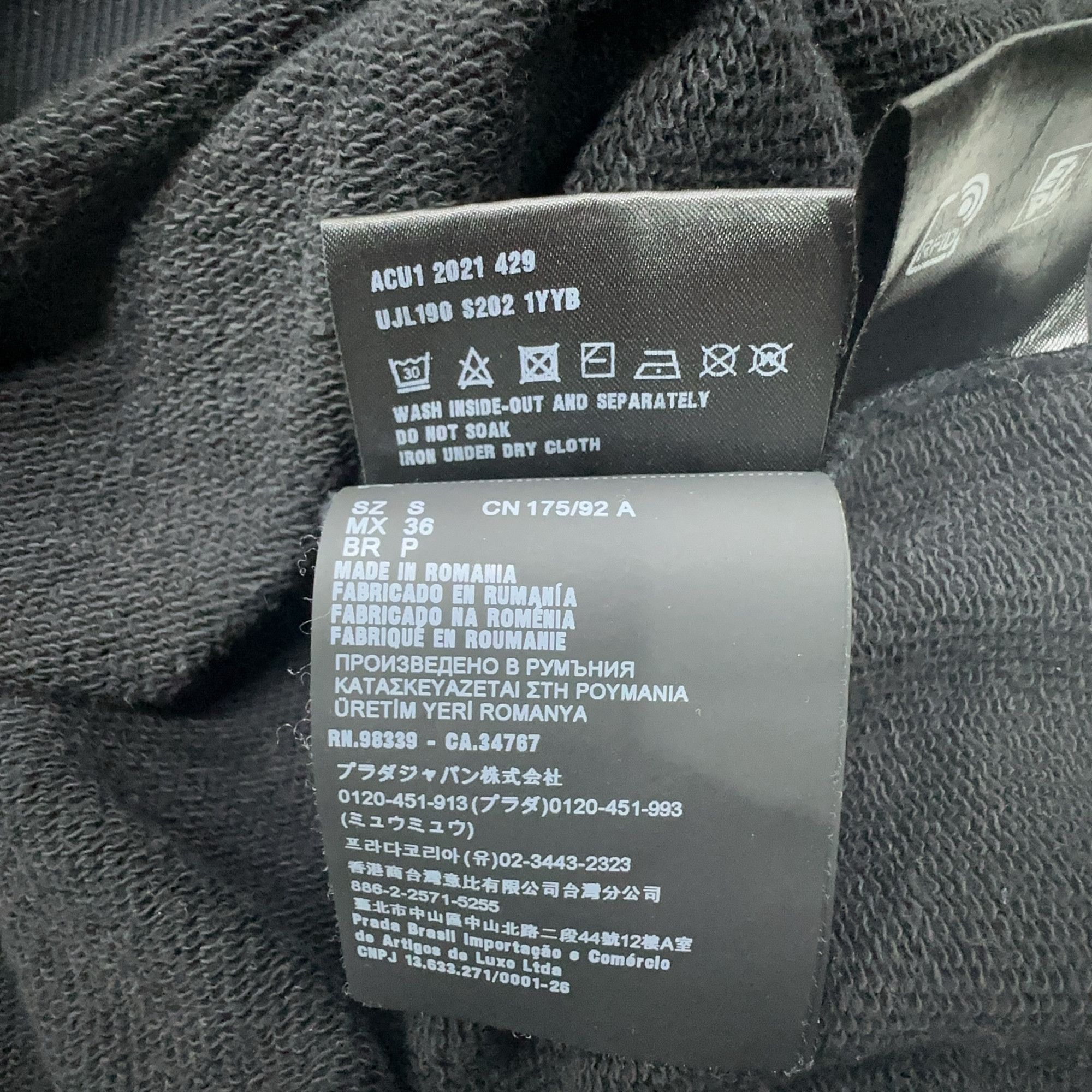 Prada Prada Logo Intarsia Sweatshirt Size S Size US S / EU 44-46 / 1 - 3 Thumbnail