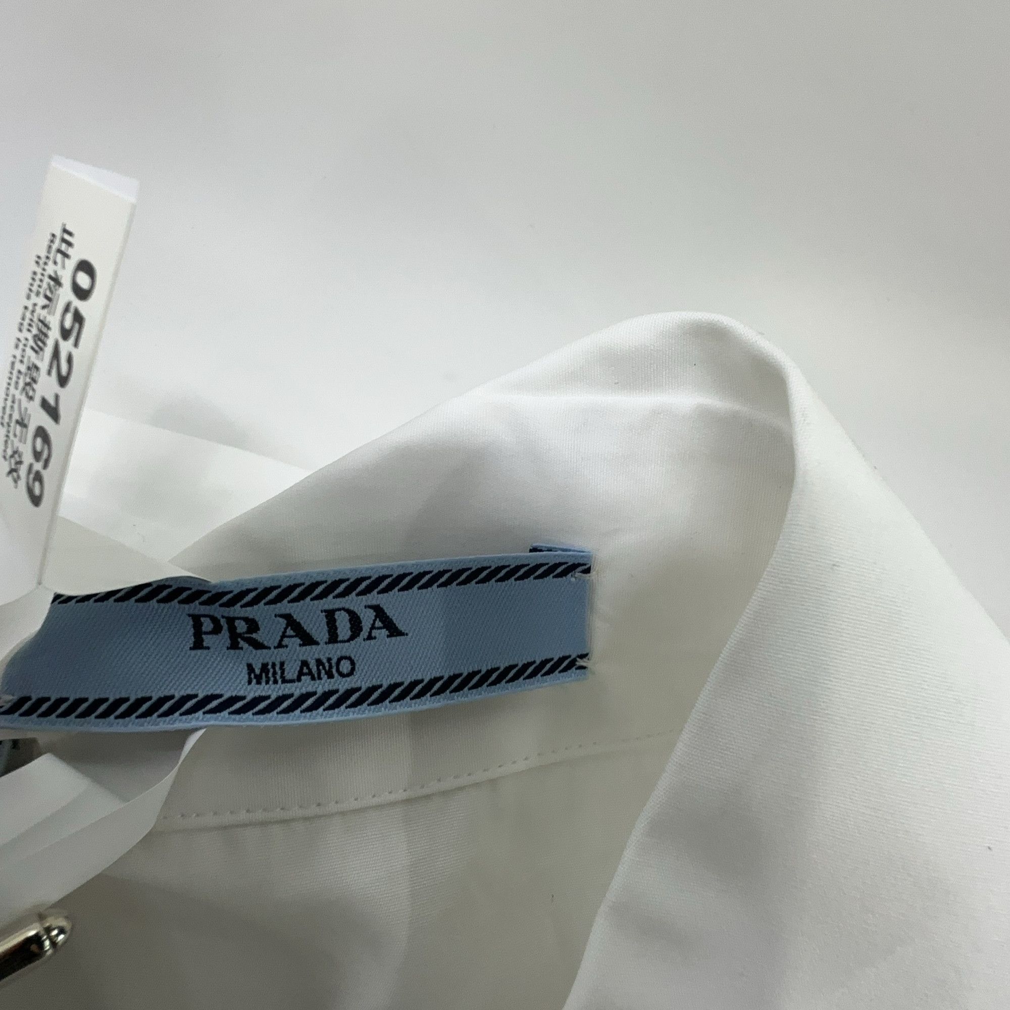 Prada Prada White Cotton Pocket Button Up Shirt Size 42 Size M / US 6-8 / IT 42-44 - 5 Thumbnail