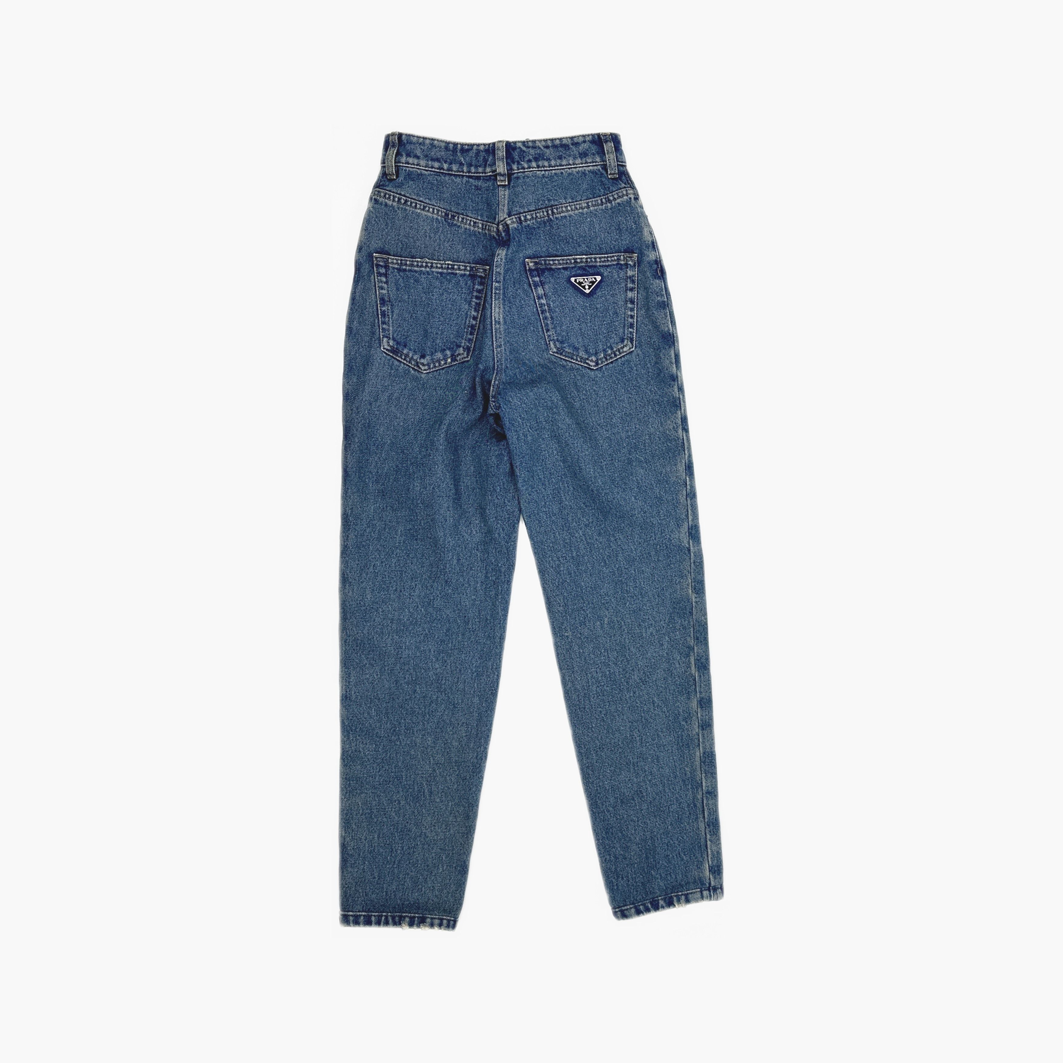 Prada Prada Triangle Logo Jeans Size 24 Size 24" / US 00 / IT 34 - 2 Thumbnail