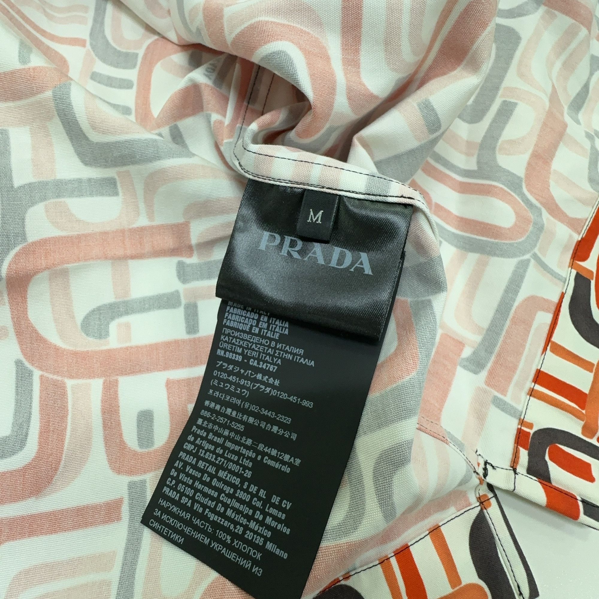 Prada Prada Double Match Banana Print Shirt Size M Size US M / EU 48-50 / 2 - 3 Thumbnail