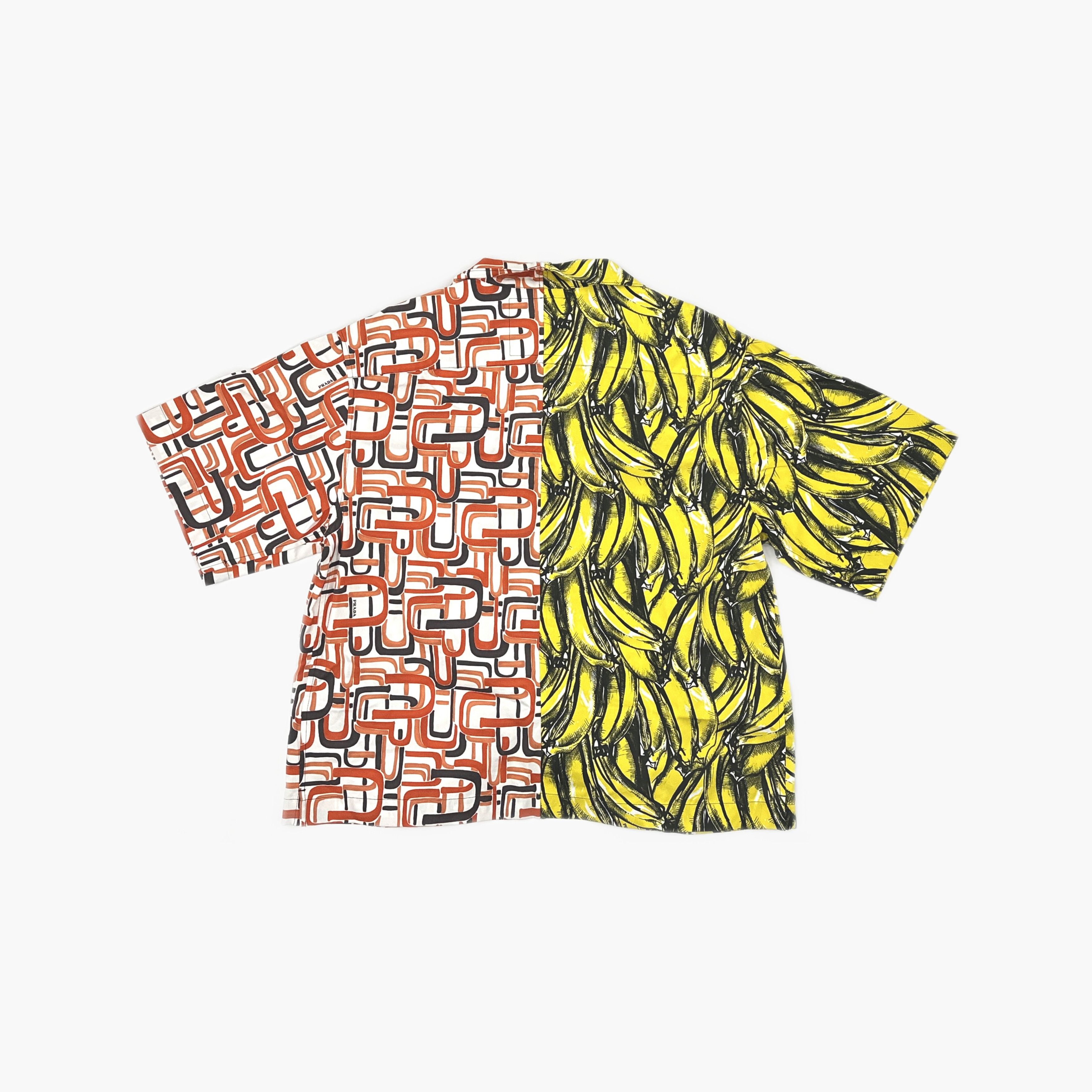 Prada Prada Double Match Banana Print Shirt Size M Size US M / EU 48-50 / 2 - 2 Thumbnail
