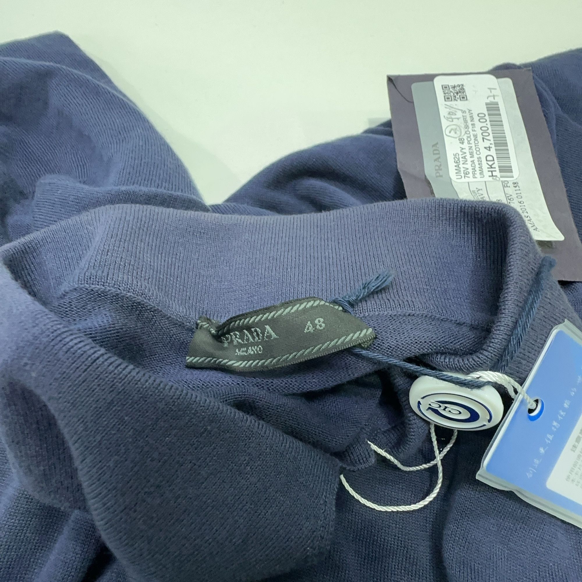 Prada Prada Navy Blue Polo Shirt Size M Size US M / EU 48-50 / 2 - 3 Thumbnail