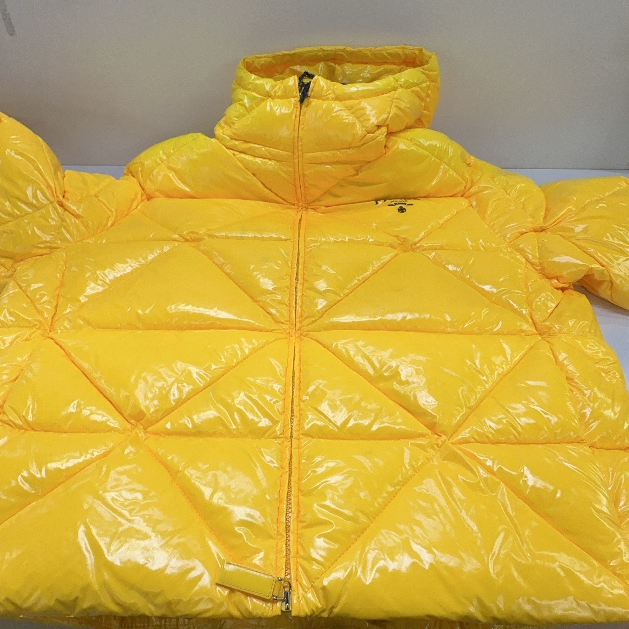 Prada Prada Yellow Logo Down Jacket Size 40 Size S / US 4 / IT 40 - 10 Thumbnail