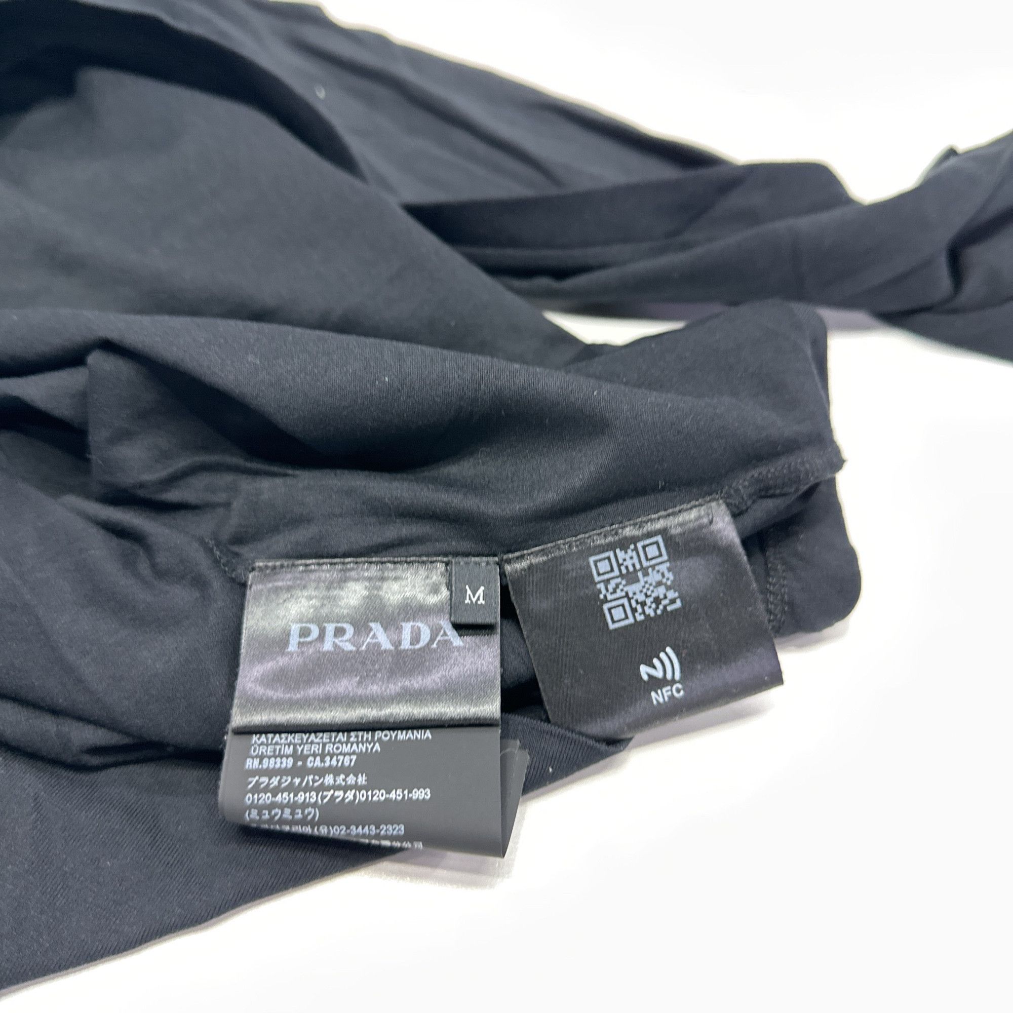 Prada Prada Black Chest Pocket Long Sleeve T-Shirt Size M Size US M / EU 48-50 / 2 - 4 Thumbnail