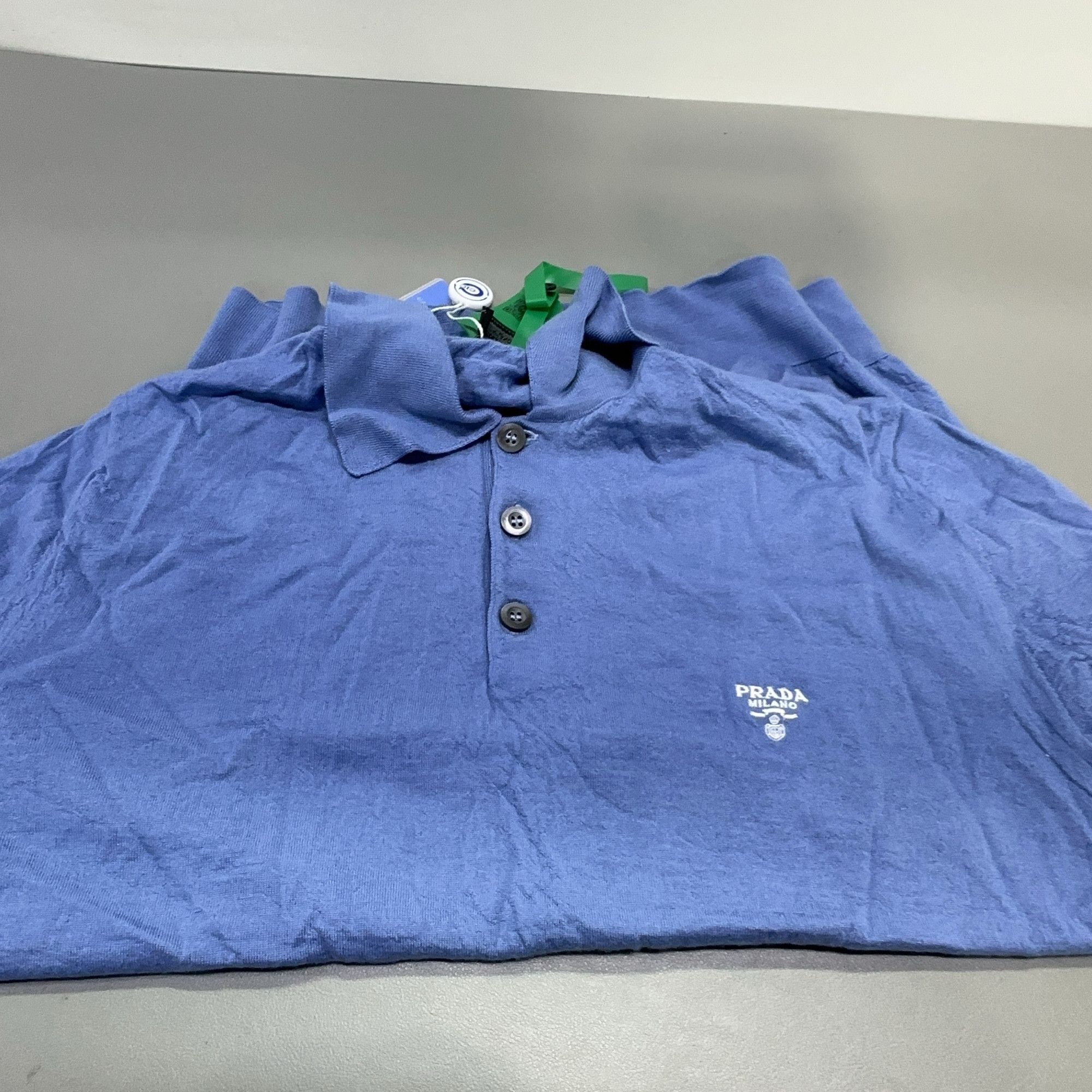 Prada Prada Logo Wool Polo Shirt Size M Size US M / EU 48-50 / 2 - 6 Thumbnail