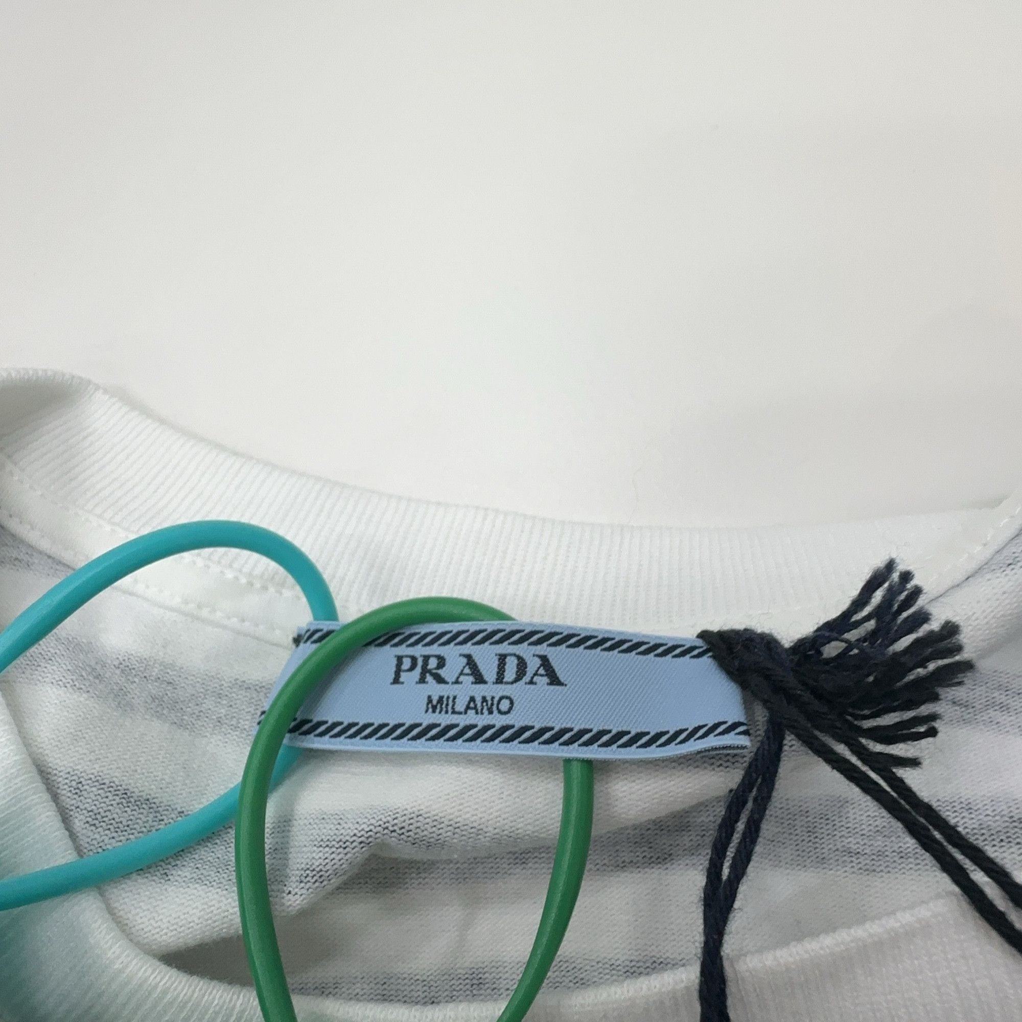 Prada Prada Striped Logo T-Shirt Size S Size S / US 4 / IT 40 - 4 Thumbnail