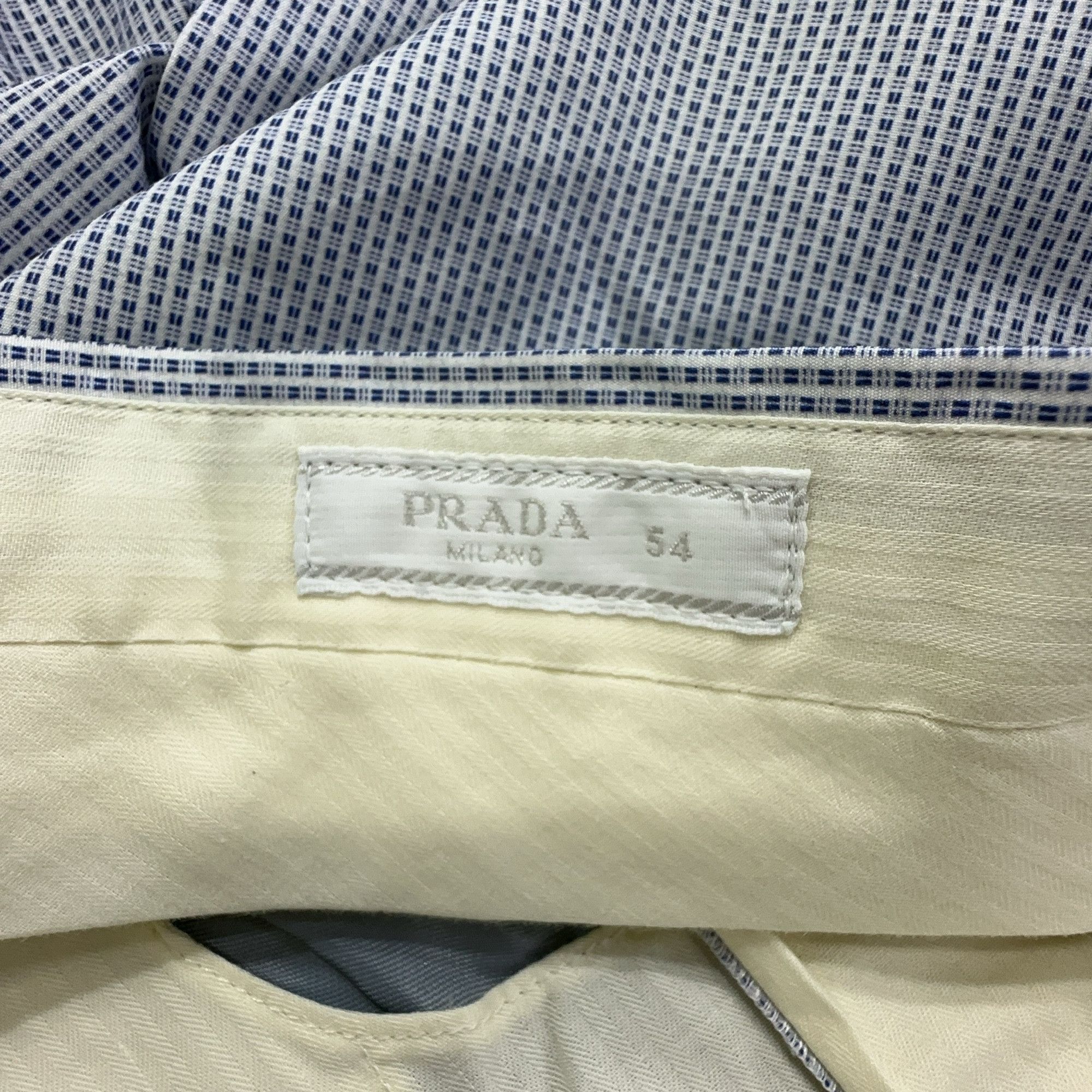 Prada Prada Micro Pattern Trousers Size 54 Size US 38 / EU 54 - 3 Thumbnail