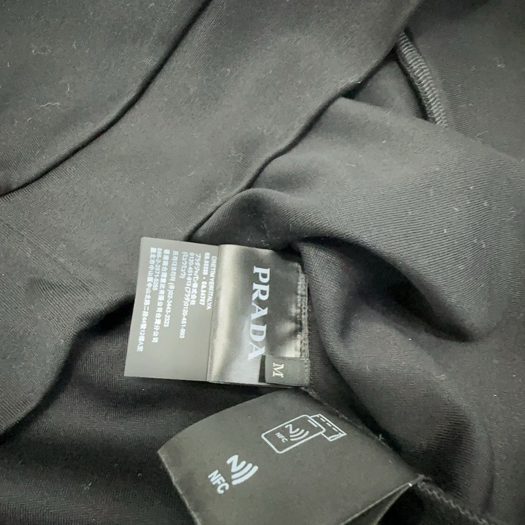 Prada Prada Logo Patch Sweatshirt Black Size M Size US M / EU 48-50 / 2 - 3 Thumbnail