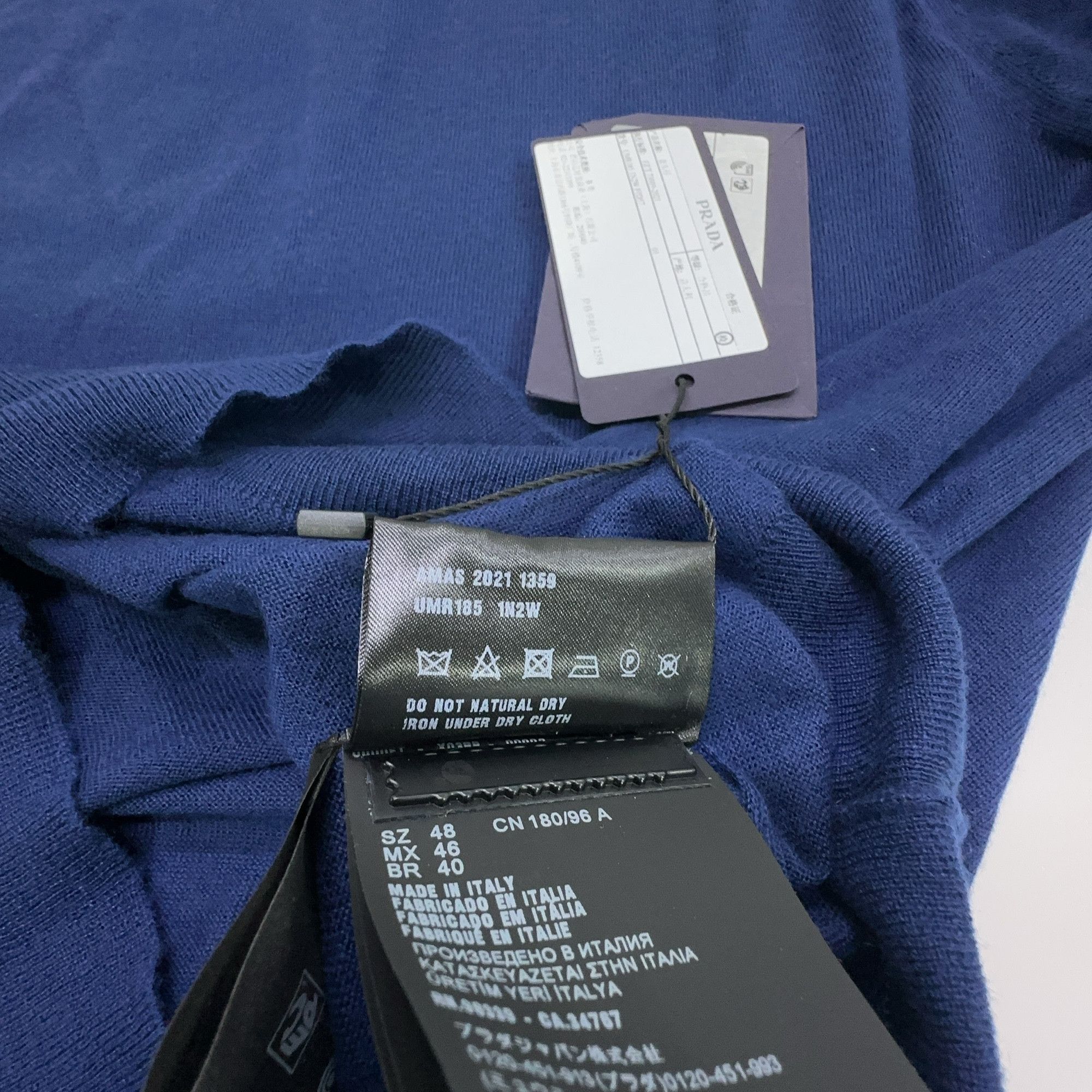 Prada Prada Blue Turtleneck Sweater Size M Size US M / EU 48-50 / 2 - 3 Thumbnail