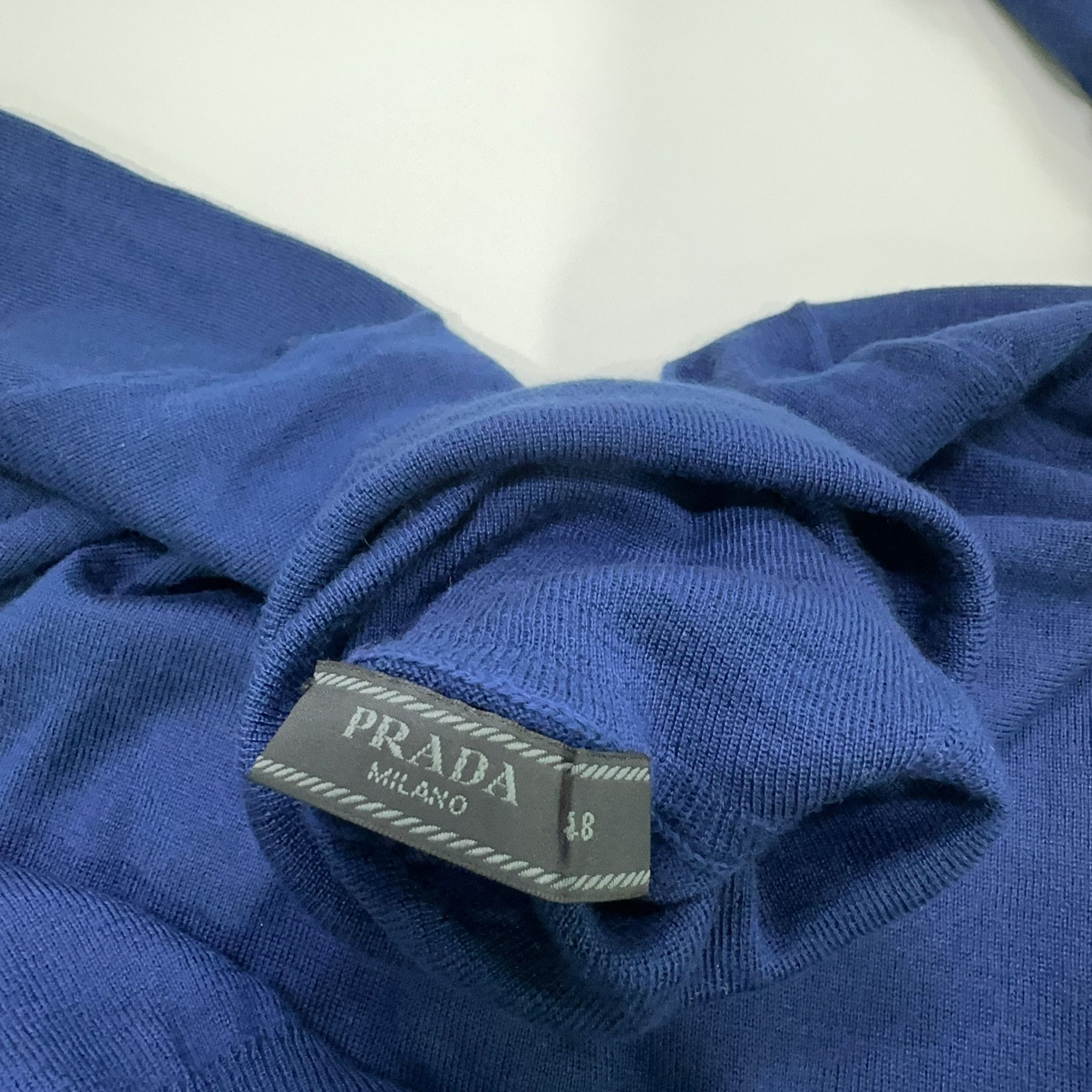 Prada Prada Blue Turtleneck Sweater Size M Size US M / EU 48-50 / 2 - 5 Thumbnail