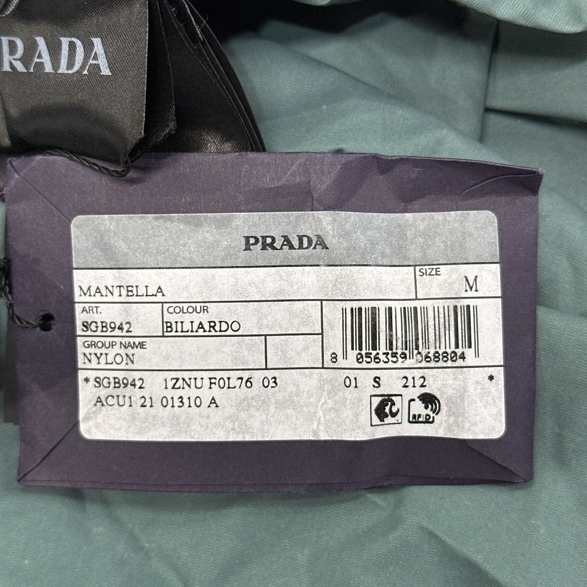 Prada Prada Hooded Nylon Poncho Size M Size US M / EU 48-50 / 2 - 6 Thumbnail