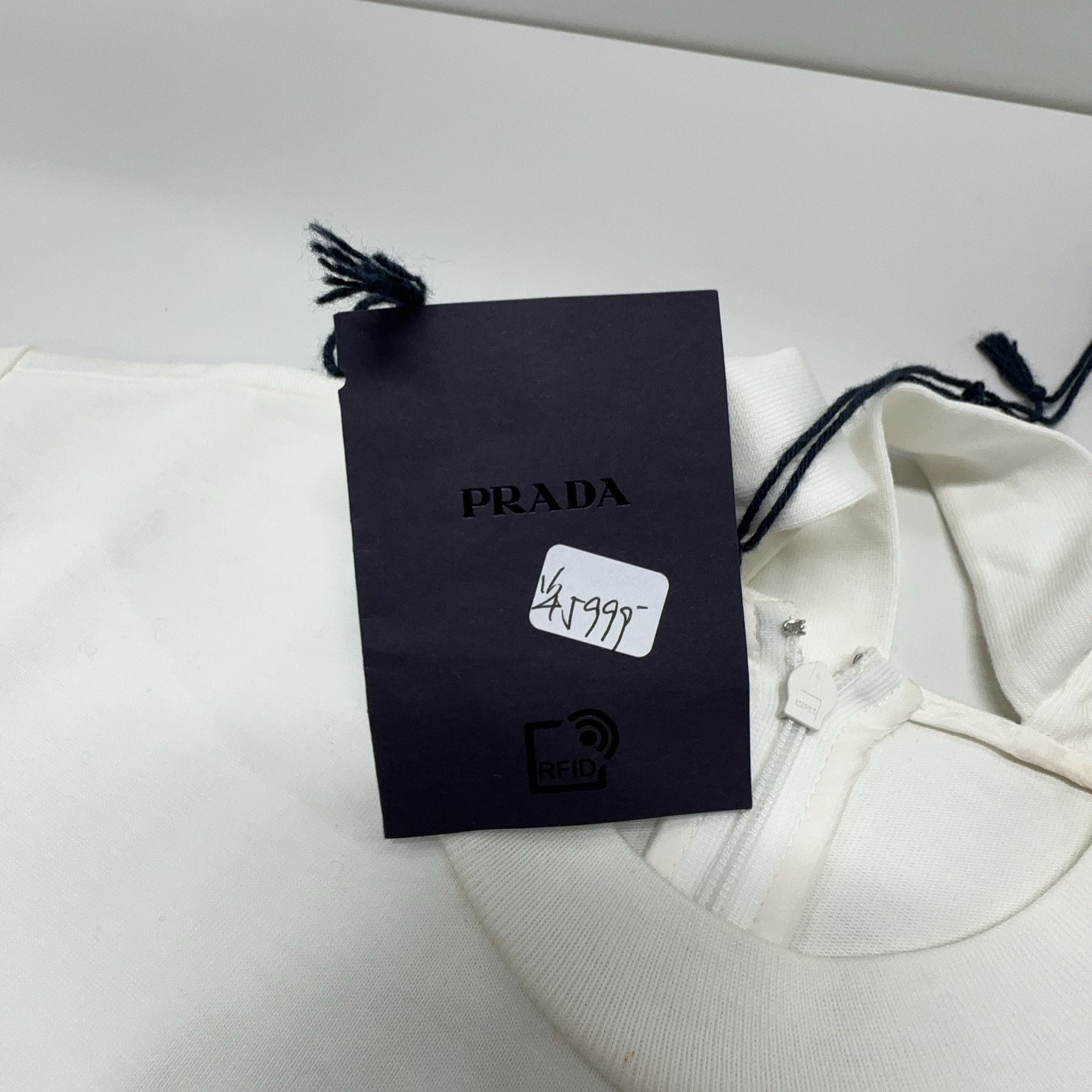 Prada Prada Cotton Pocket Logo Dress Size 38 Size XS / US 0-2 / IT 36-38 - 3 Thumbnail