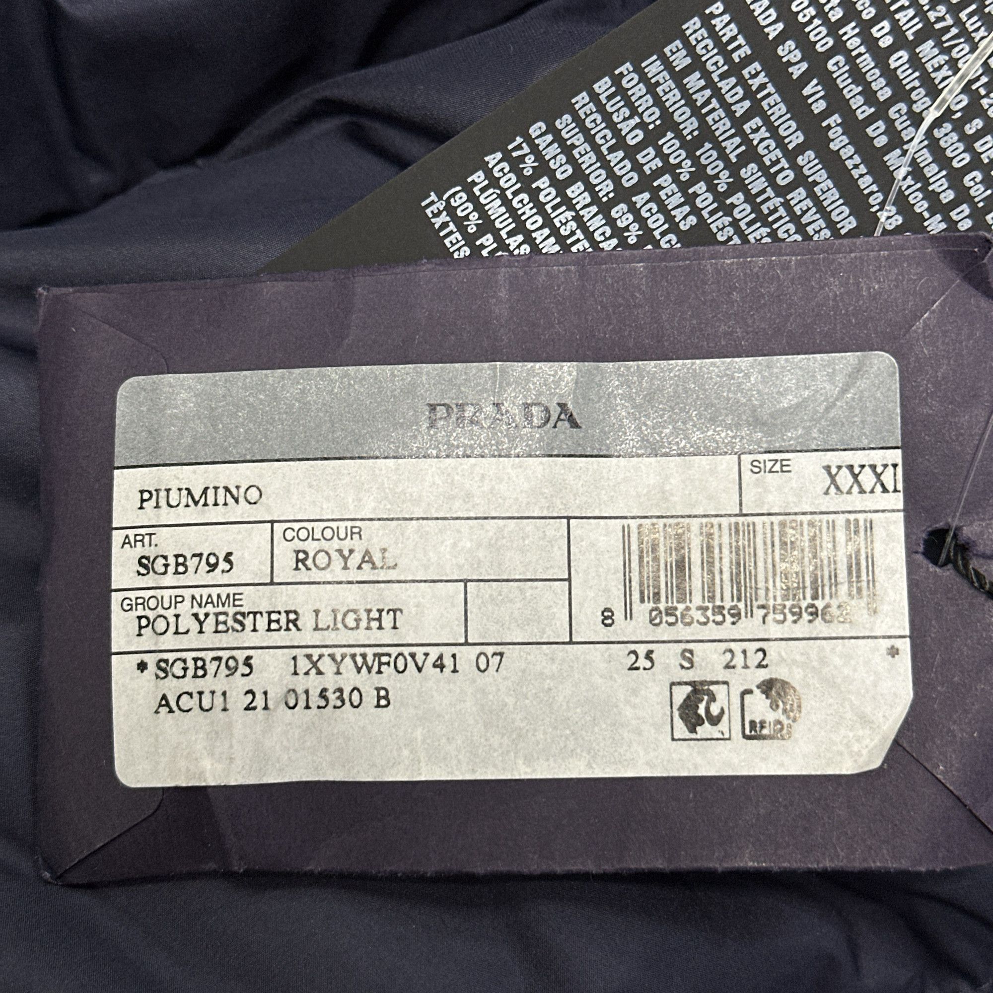 Prada Prada Colorblock Puffer Jacket Size XXXL Size US XXL / EU 58 / 5 - 3 Thumbnail