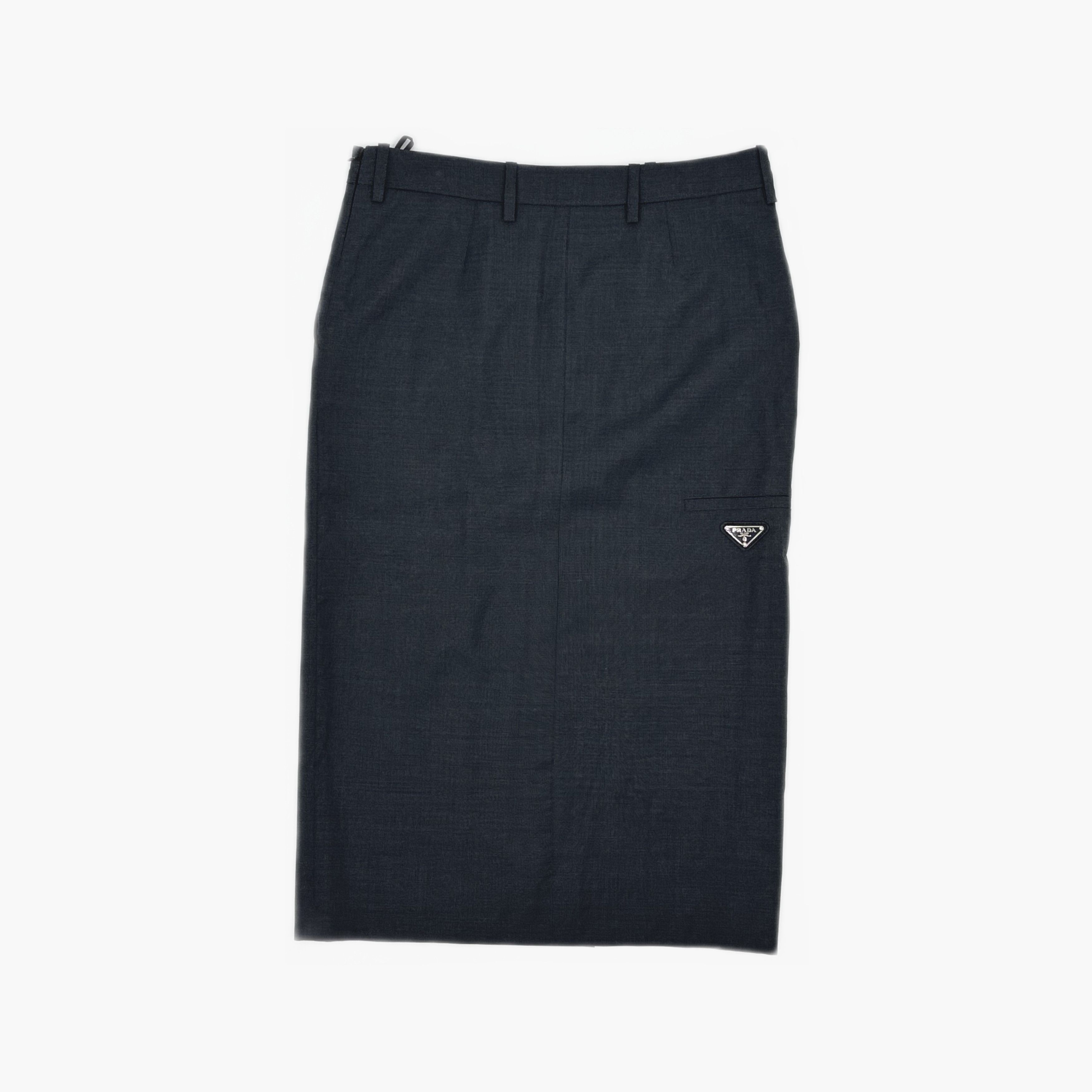 Prada Prada Wool Midi Skirt Size 40 Size 27" / US 4 / IT 40 - 2 Thumbnail