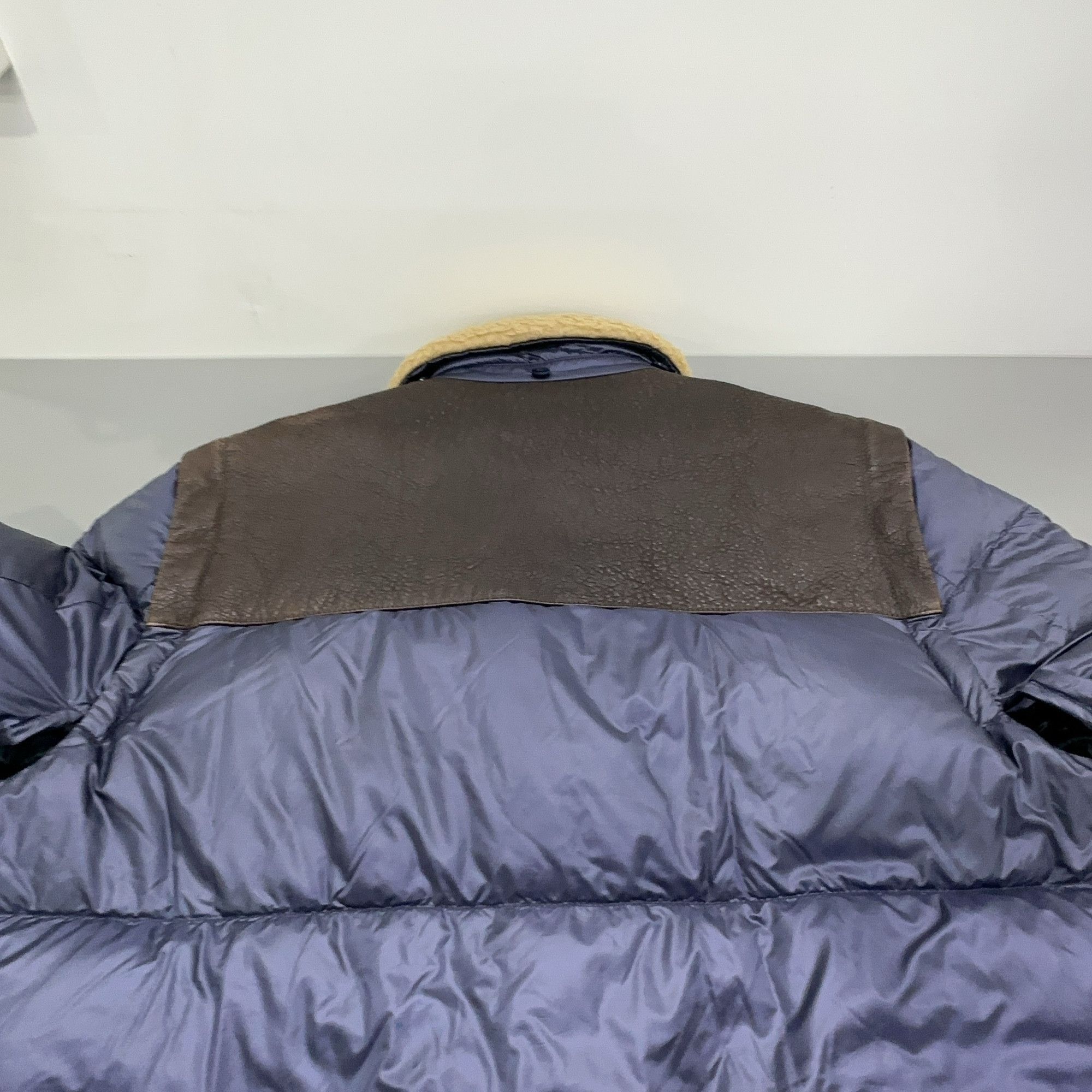 Prada Prada Shearling Collar Down Jacket Size 52 Size US L / EU 52-54 / 3 - 14 Thumbnail