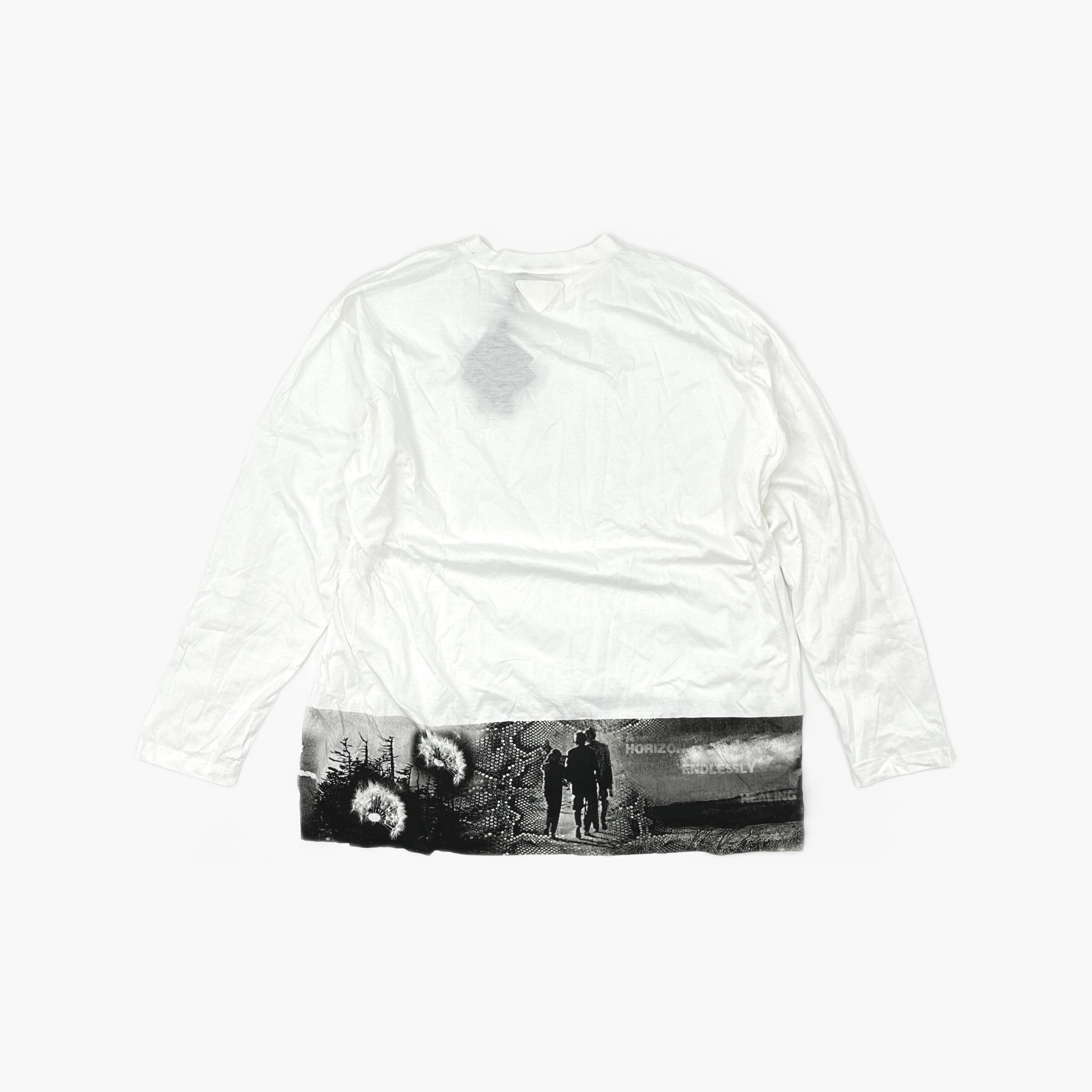 Prada PRADA Landscape Print Long Sleeve T-Shirt Size XL Size US XL / EU 56 / 4 - 2 Thumbnail