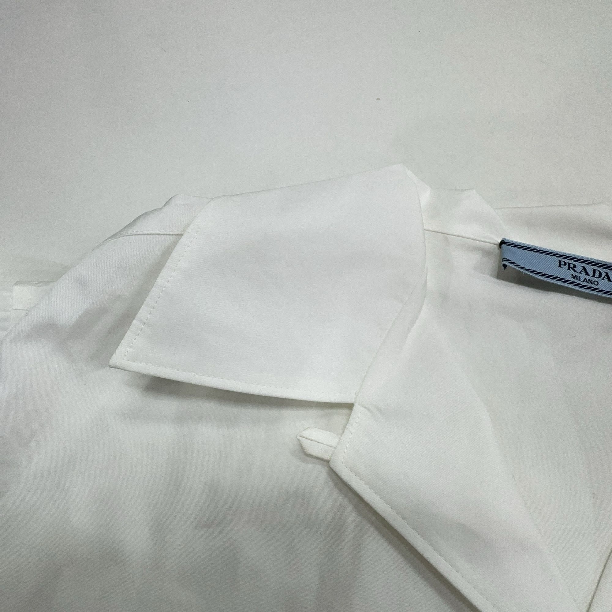 Prada Prada Logo Patch Button Up Shirt Size 40 Size S / US 4 / IT 40 - 8 Thumbnail