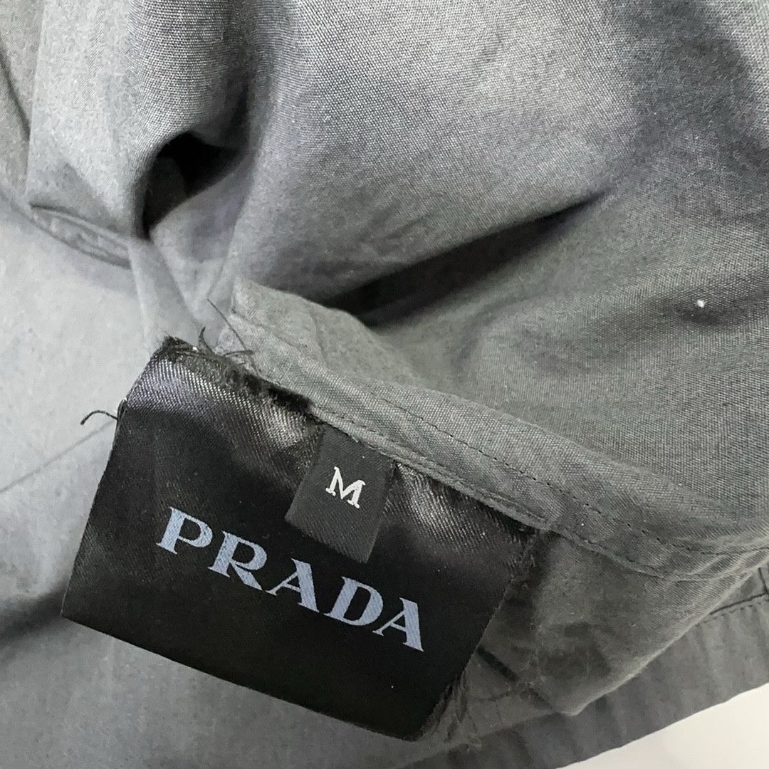 Prada Prada Logo Patch Button Up Shirt Size M Size US M / EU 48-50 / 2 - 4 Thumbnail