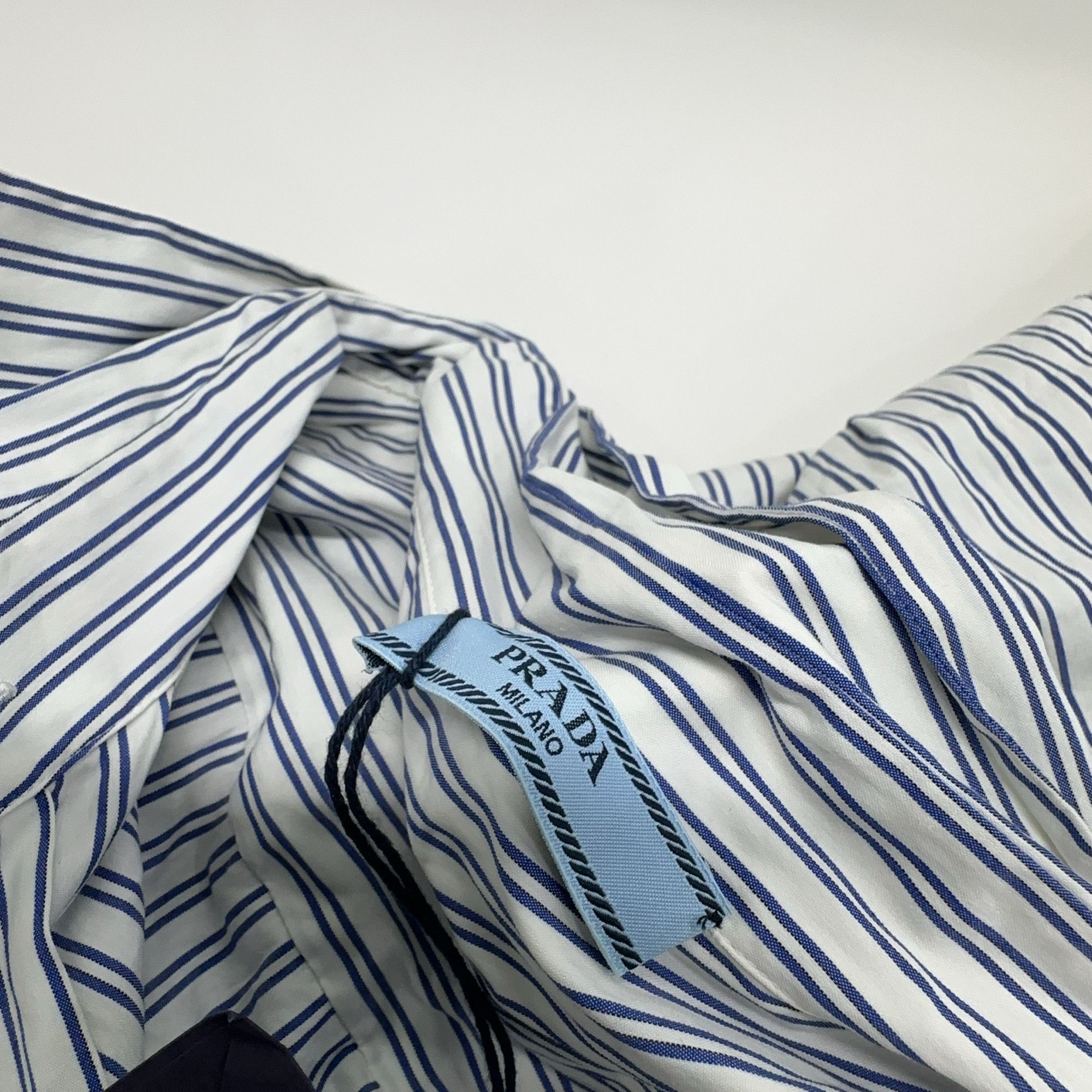 Prada Prada Striped Cotton Button Up Shirt Size 42 Size M / US 6-8 / IT 42-44 - 5 Thumbnail
