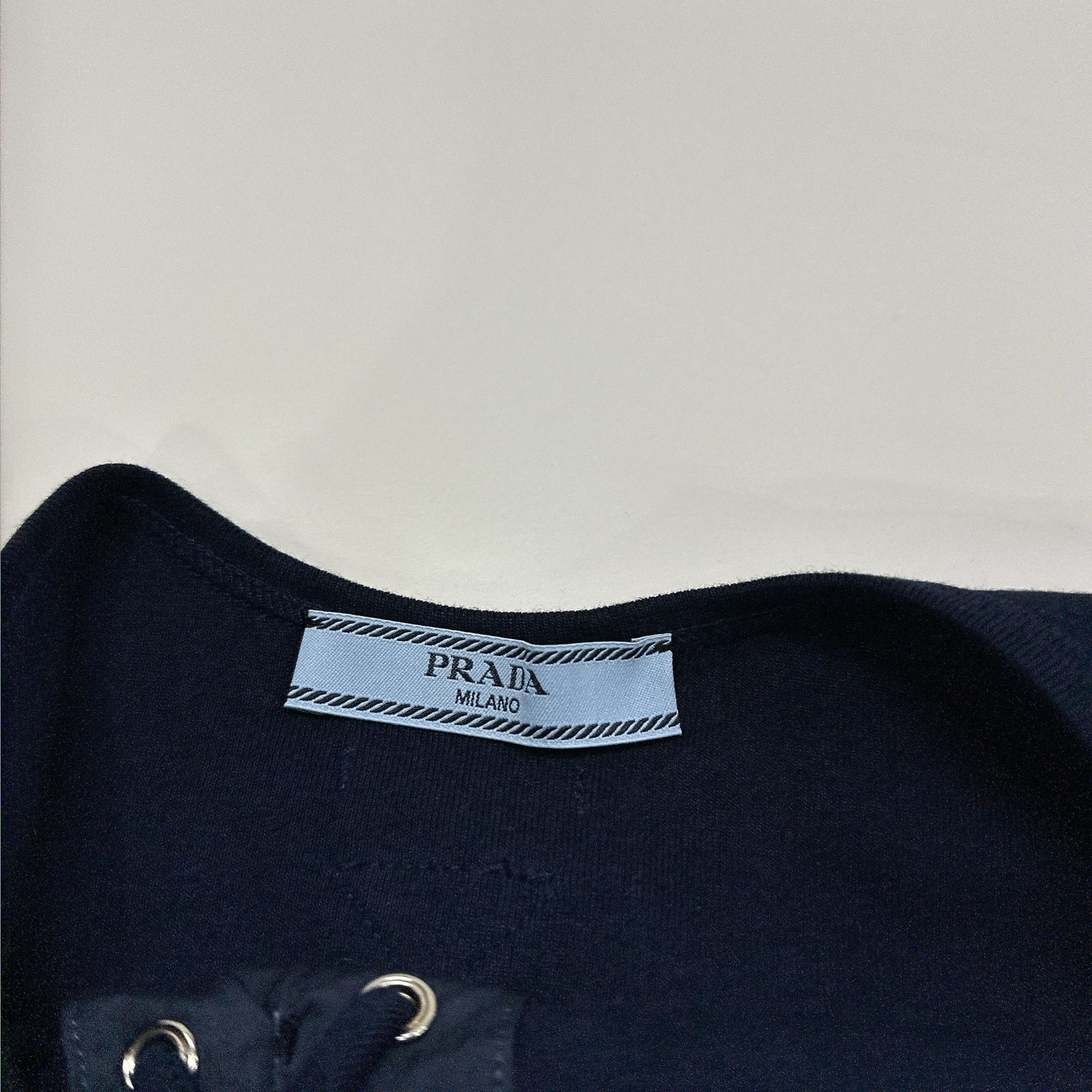 Prada Prada Lace-up Tank Top Size 40 Size S / US 4 / IT 40 - 3 Thumbnail
