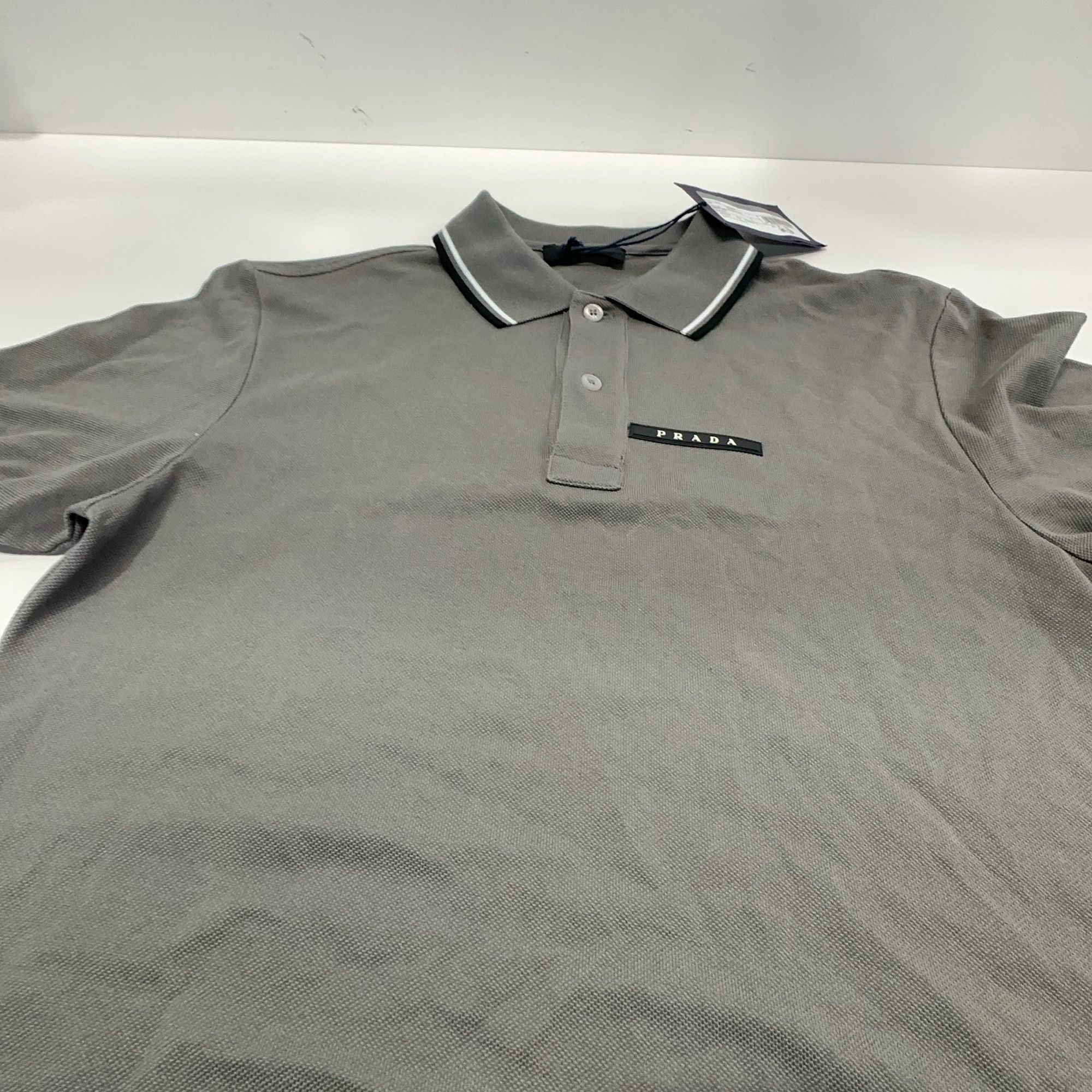 Prada Prada Striped Collar Polo Size S Size US S / EU 44-46 / 1 - 8 Thumbnail