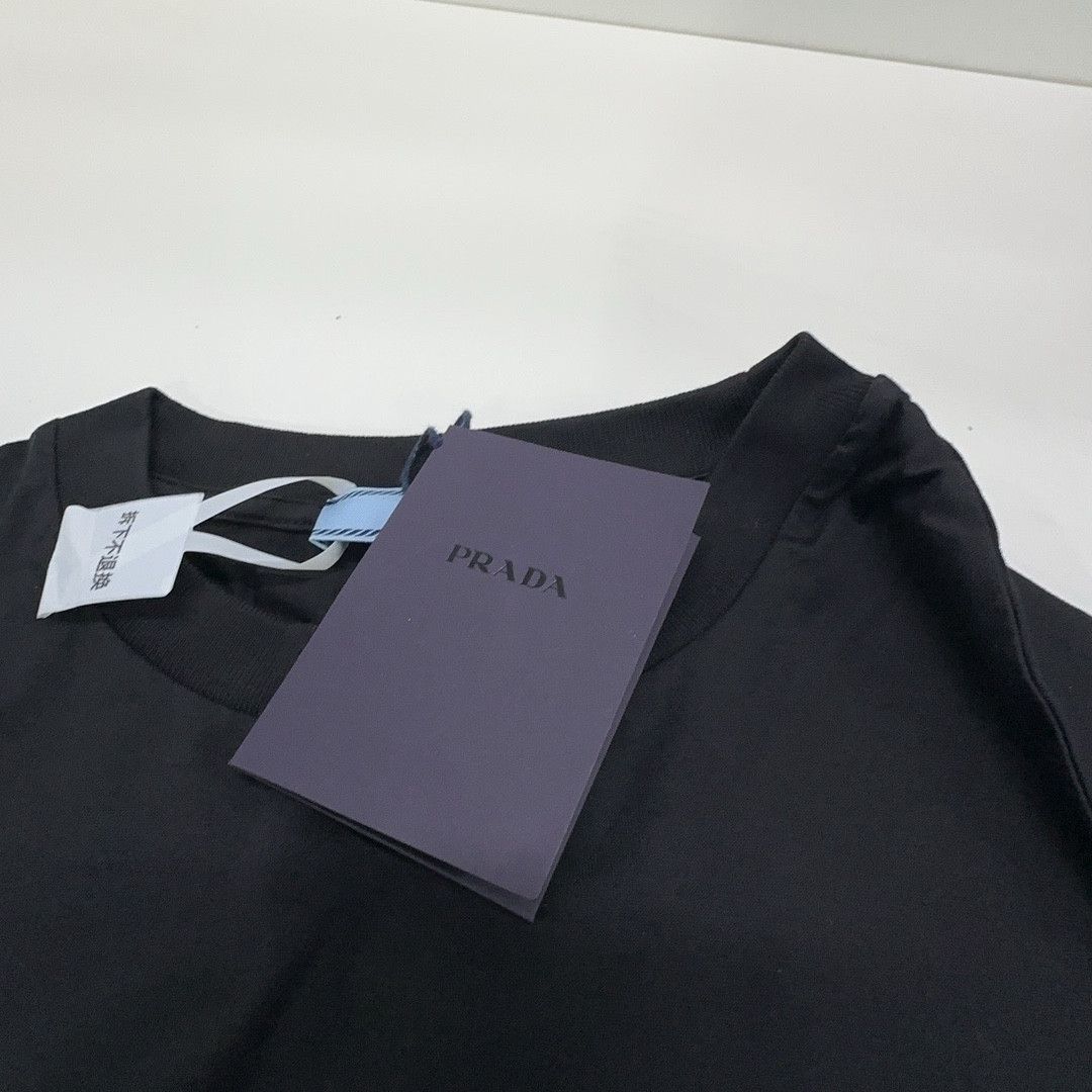 Prada Prada Cotton Crewneck T-Shirt Size S Size S / US 4 / IT 40 - 6 Thumbnail