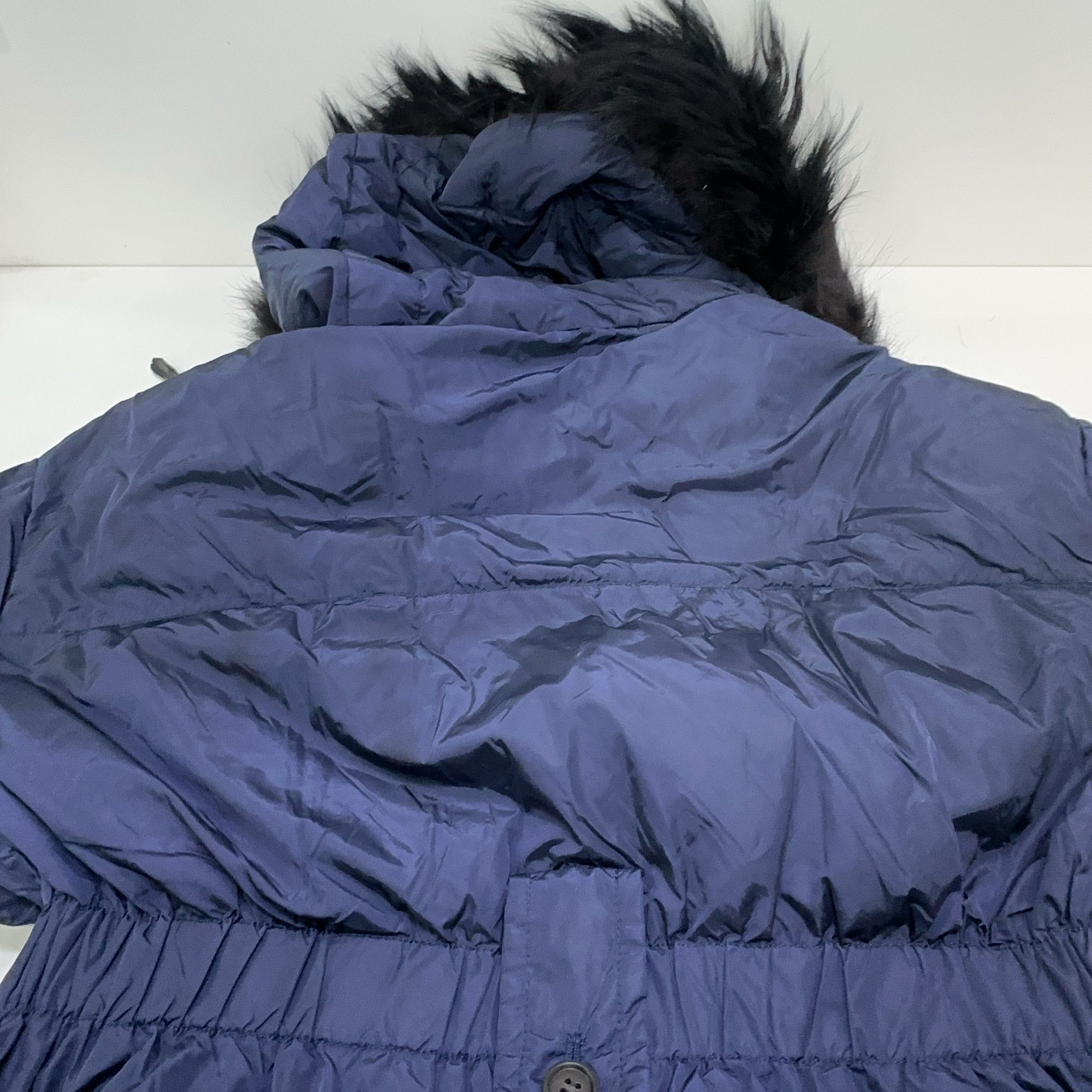Prada Prada Fur Hooded Down Jacket Navy Size 40 Size S / US 4 / IT 40 - 11 Thumbnail