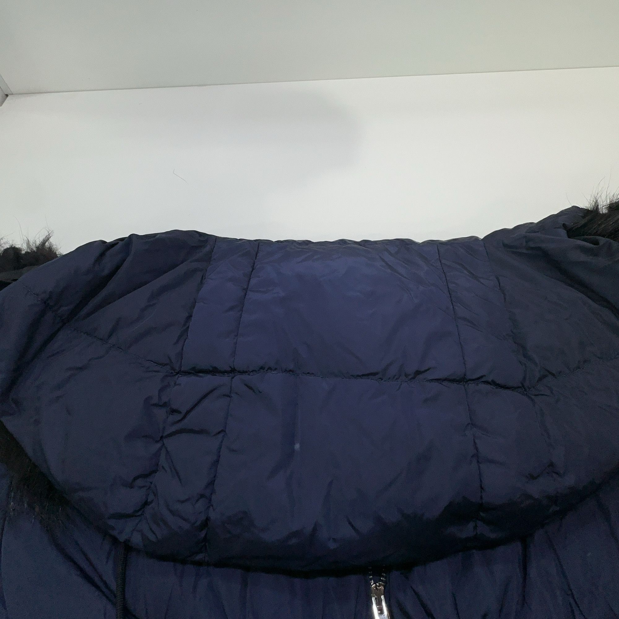 Prada Prada Fur Hooded Down Jacket Navy Size 40 Size S / US 4 / IT 40 - 6 Thumbnail