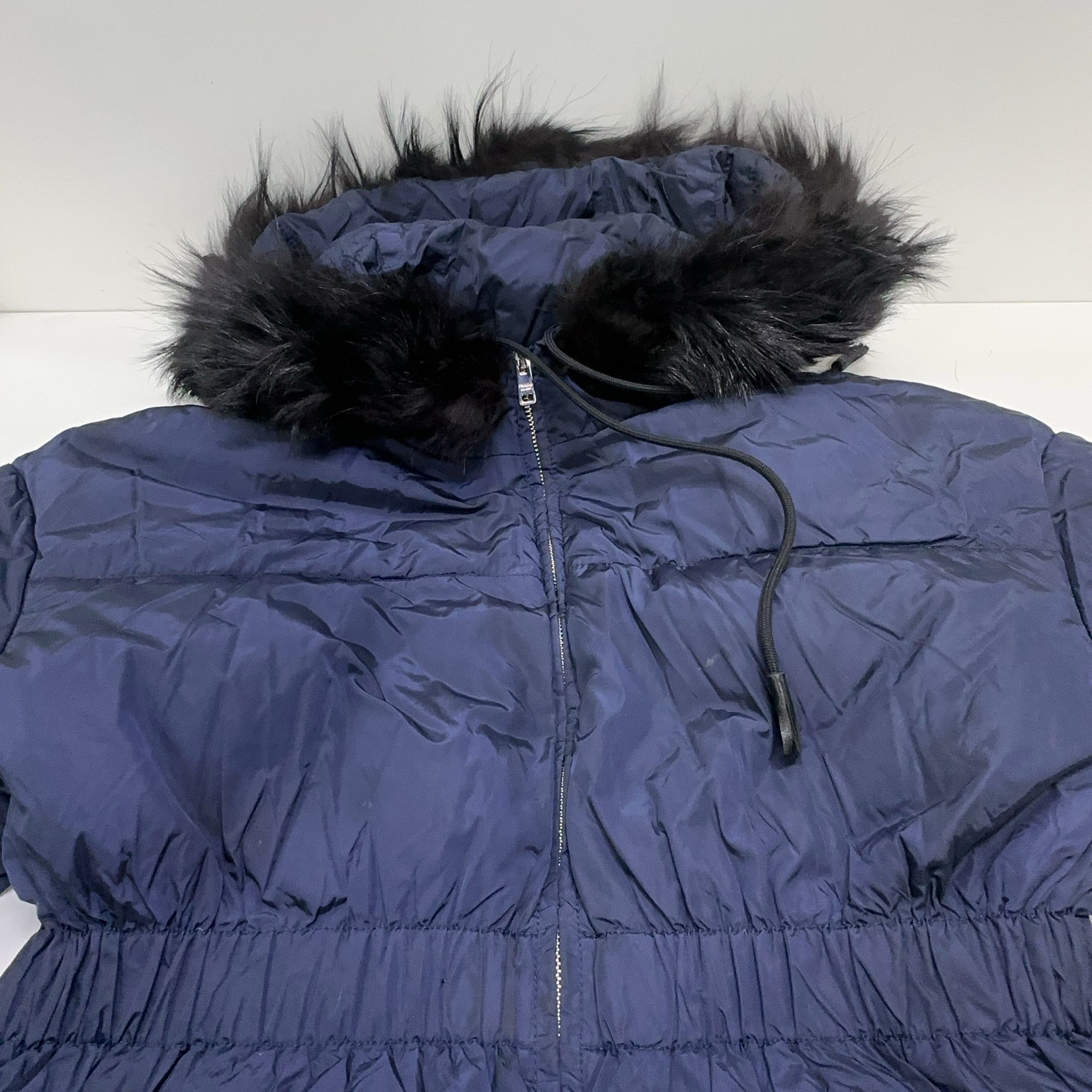 Prada Prada Fur Hooded Down Jacket Navy Size 40 Size S / US 4 / IT 40 - 8 Thumbnail