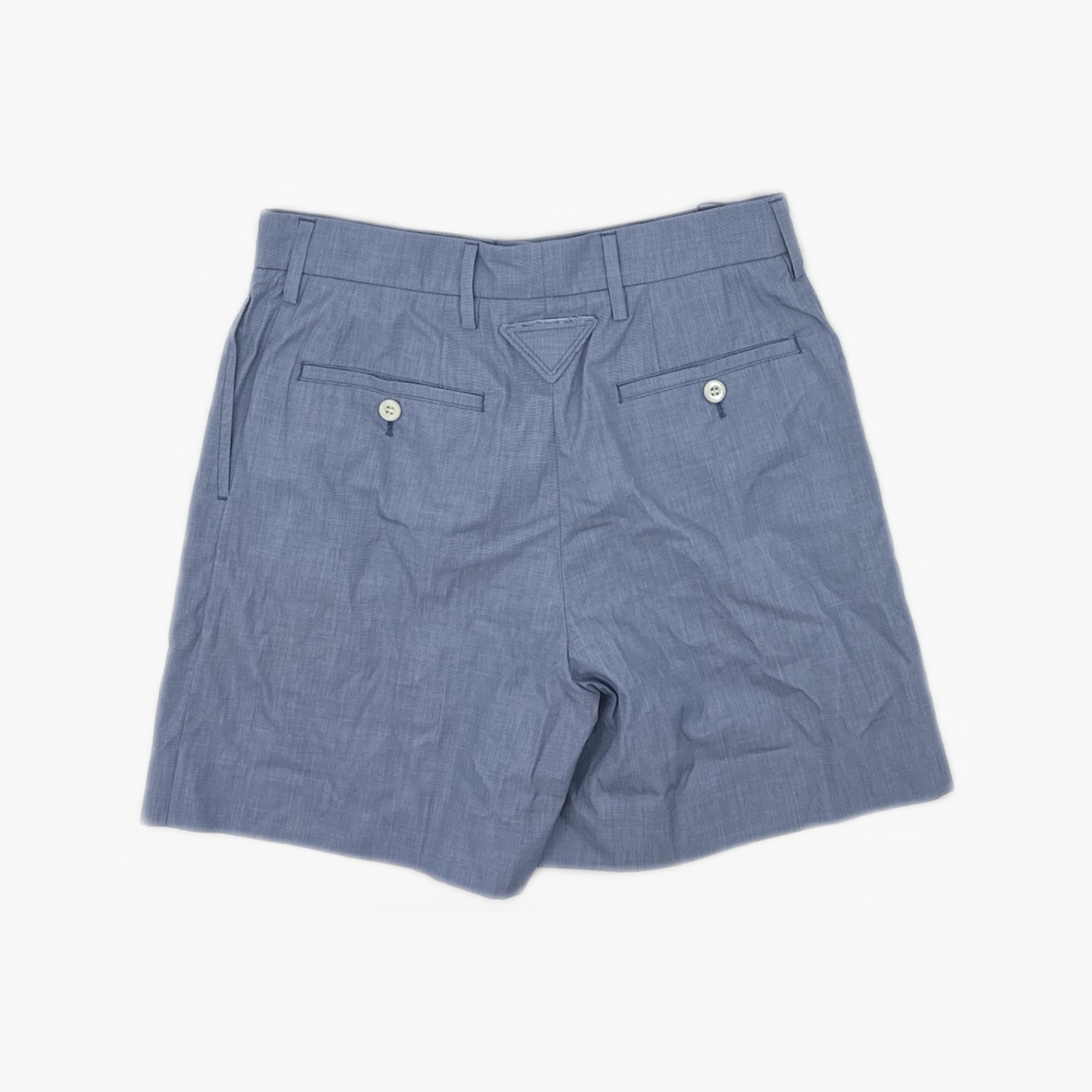 Prada Prada Blue Cotton Shorts Size 36 Size 25" / US 0 / IT 36 - 2 Thumbnail