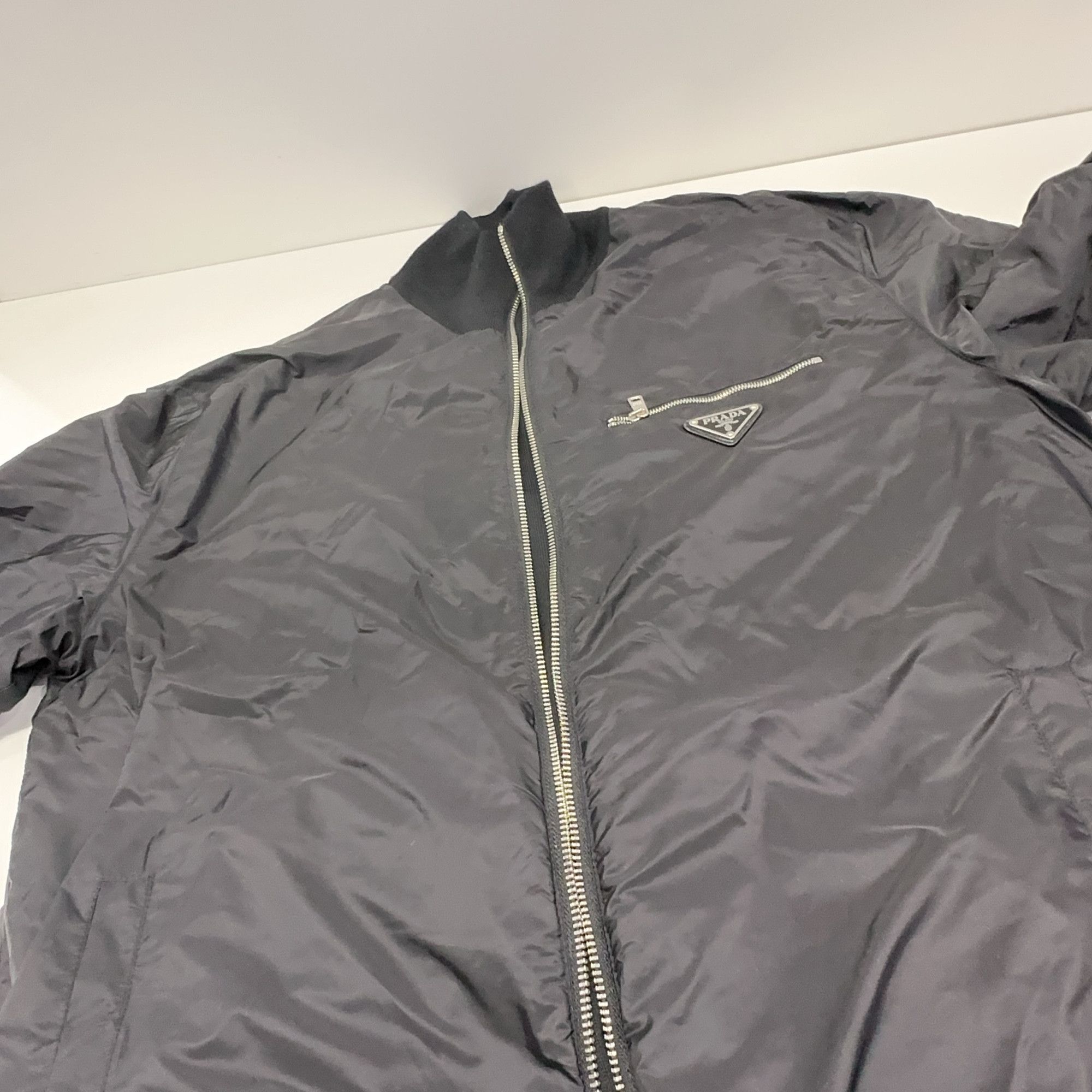 Prada Prada Logo Re-Nylon Reversible Bomber Jacket Size 50 Size US M / EU 48-50 / 2 - 7 Thumbnail