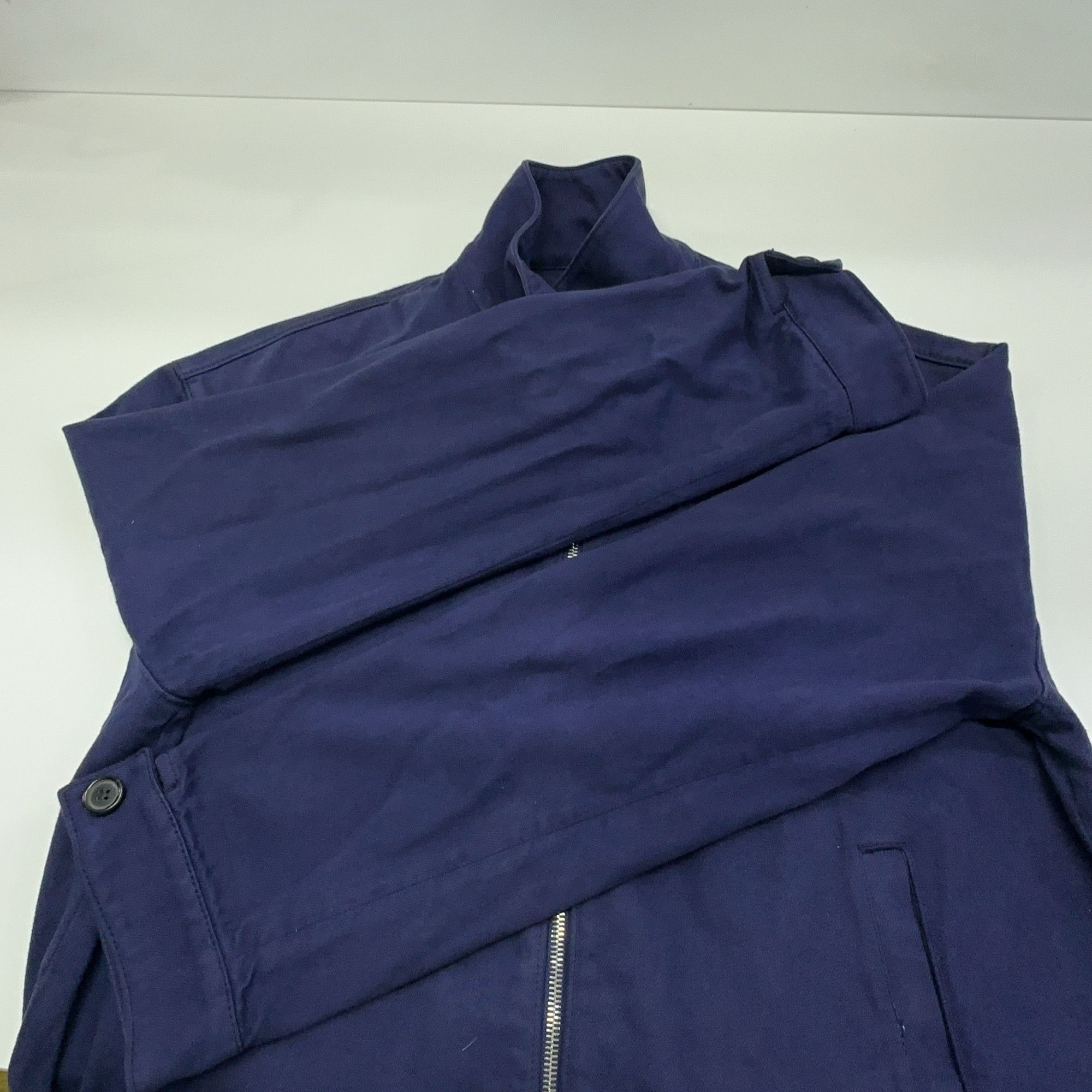 Prada Prada Distressed Denim Zip-Up Jacket Size S Size US S / EU 44-46 / 1 - 10 Thumbnail