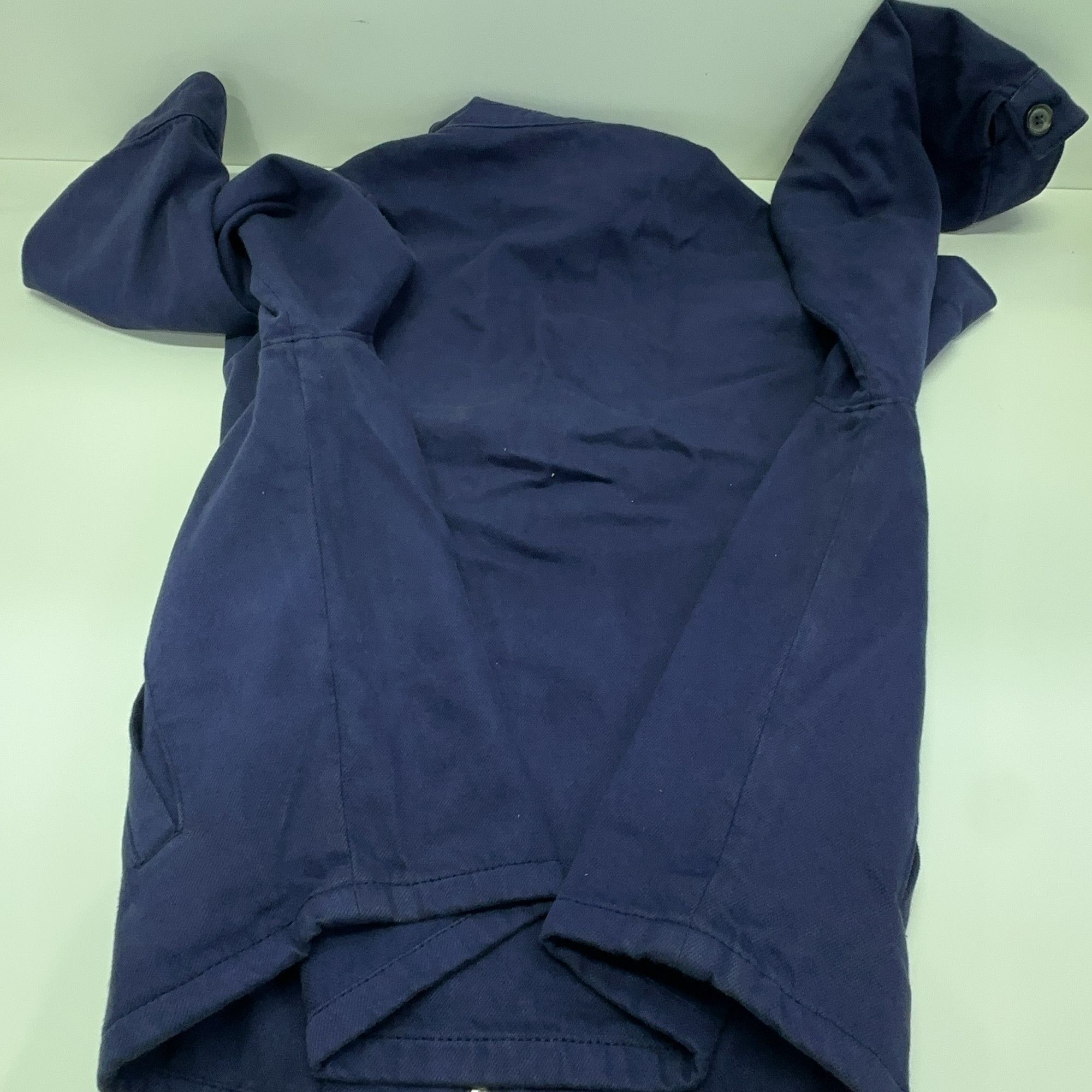 Prada Prada Distressed Denim Zip-Up Jacket Size S Size US S / EU 44-46 / 1 - 14 Thumbnail