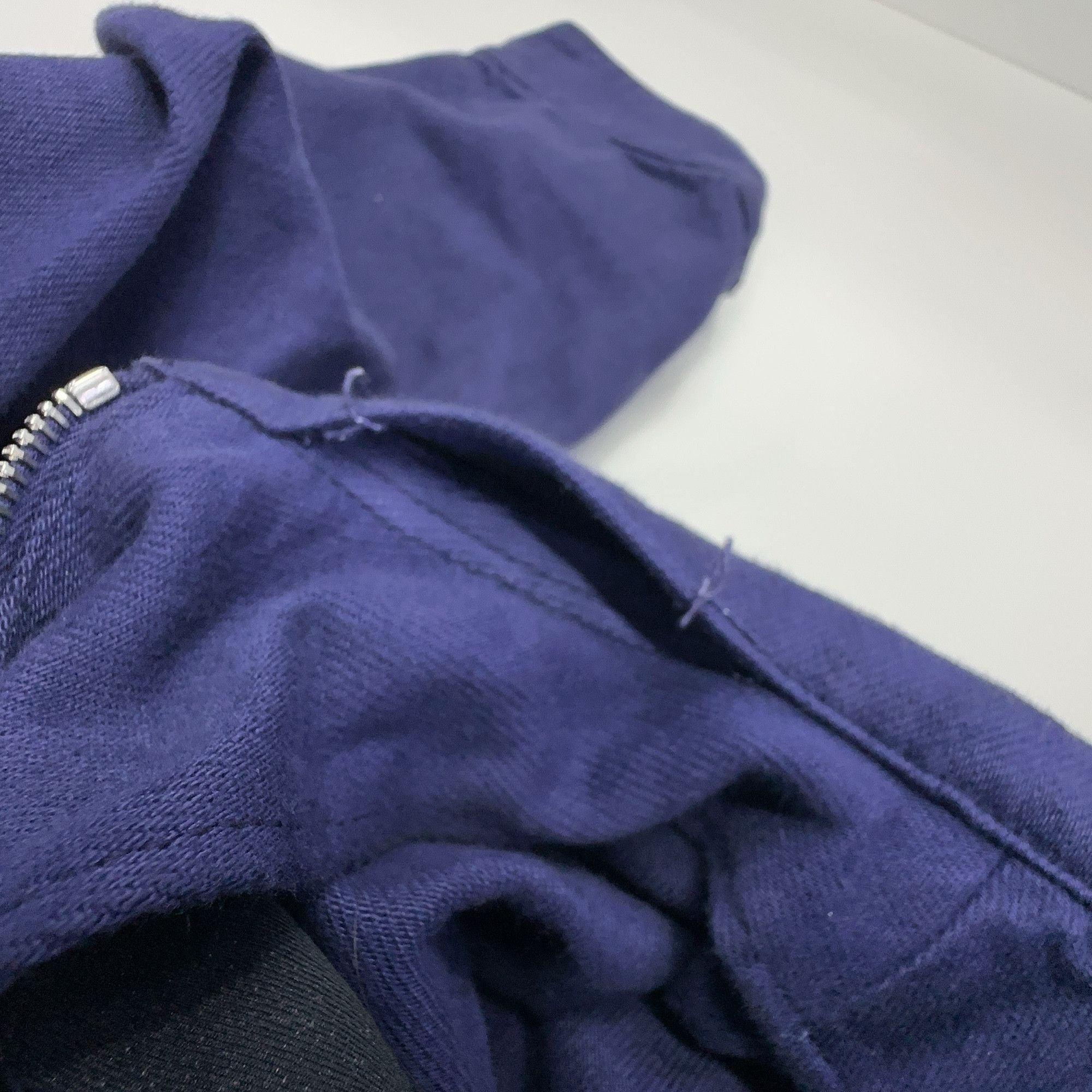 Prada Prada Distressed Denim Zip-Up Jacket Size S Size US S / EU 44-46 / 1 - 6 Thumbnail