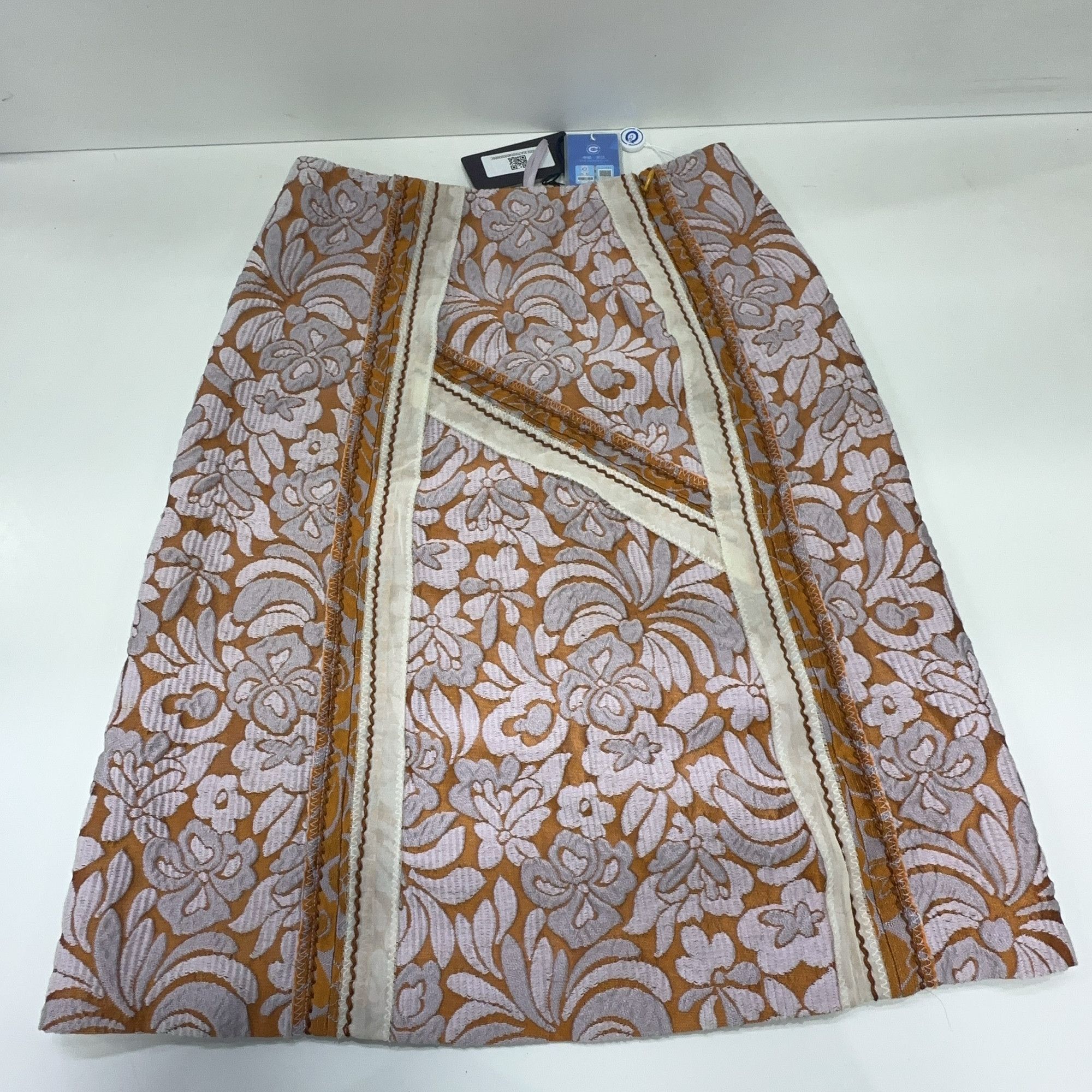 Prada Prada Floral Jacquard Mini Skirt Size 40 Size 27" / US 4 / IT 40 - 8 Thumbnail