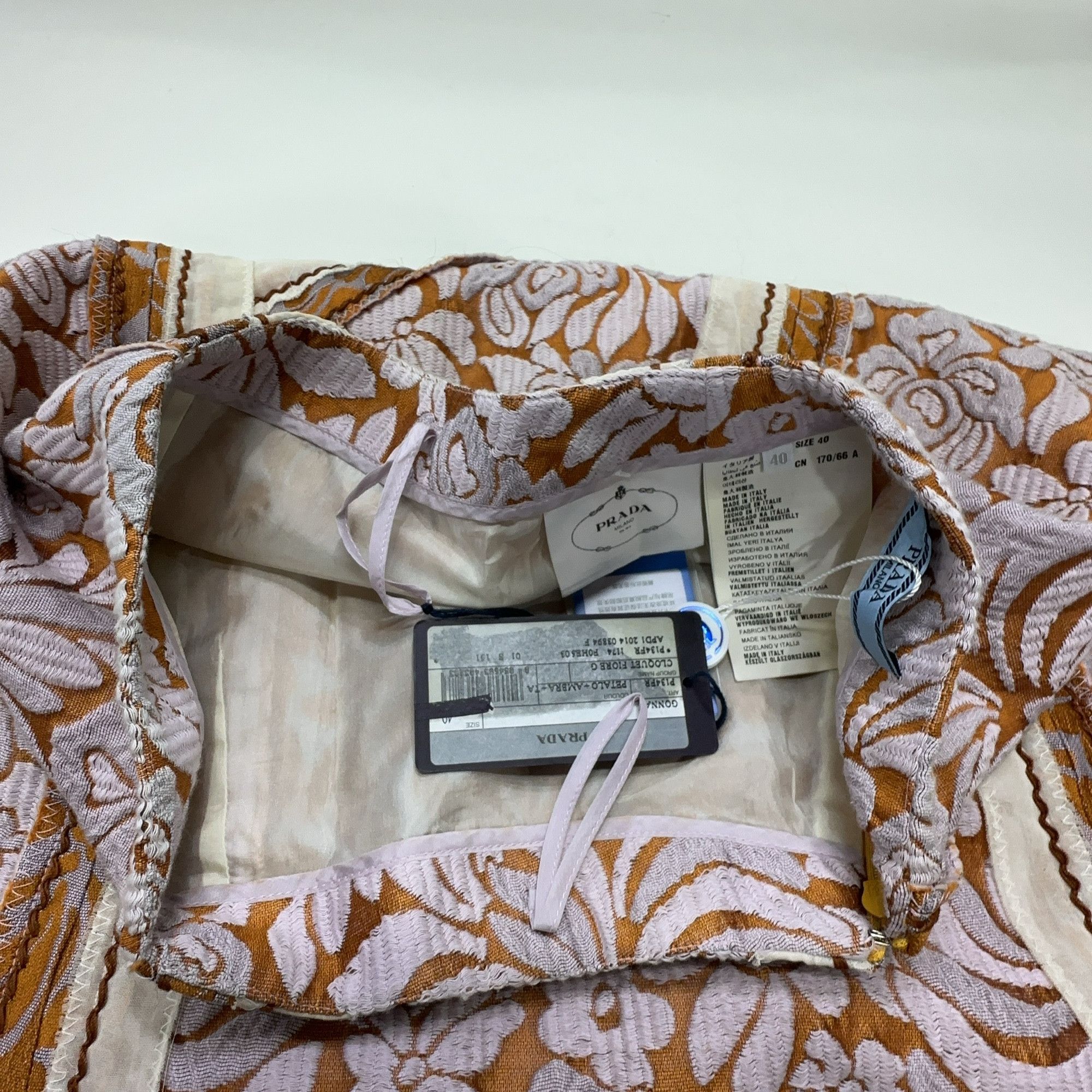 Prada Prada Floral Jacquard Mini Skirt Size 40 Size 27" / US 4 / IT 40 - 7 Thumbnail