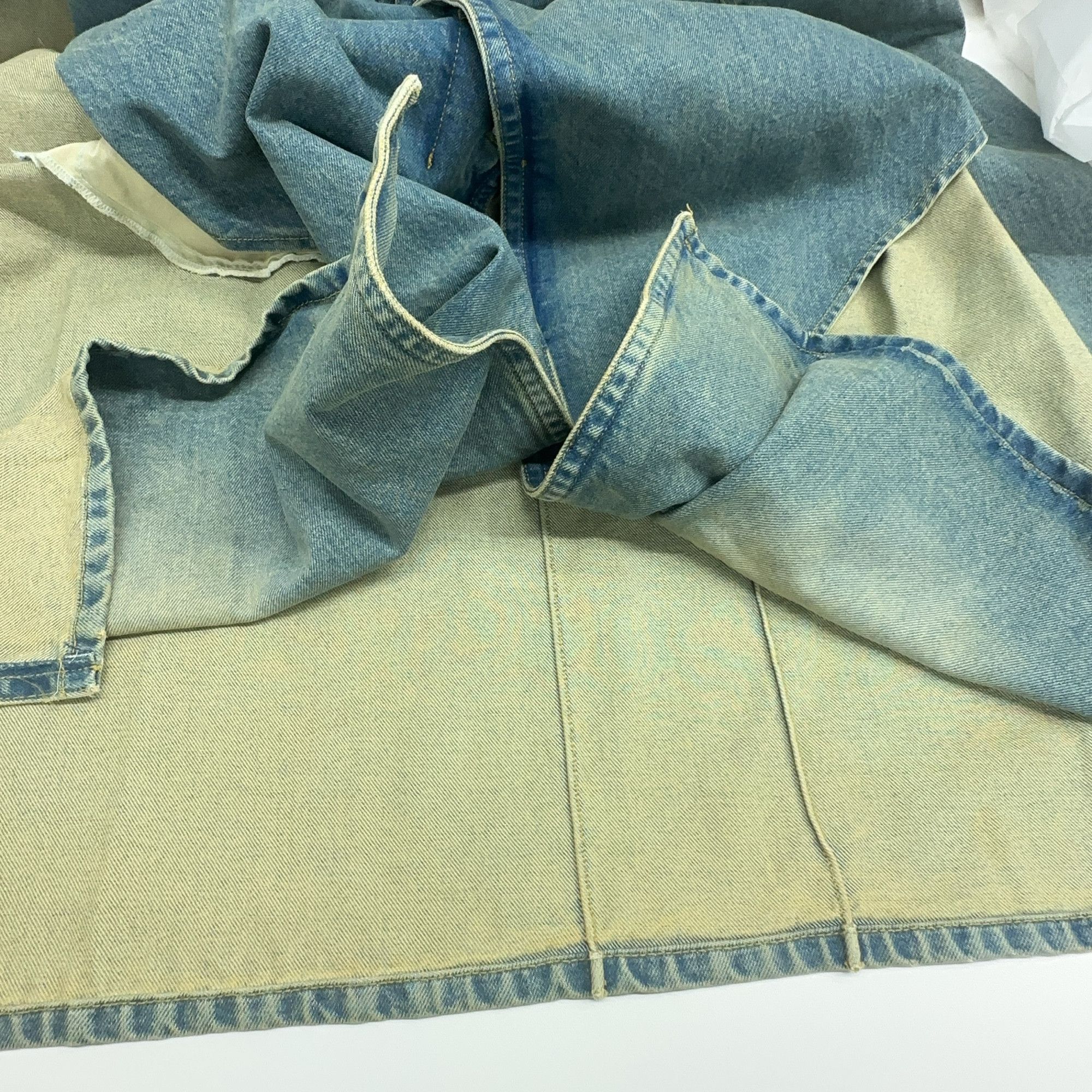 Maison Margiela Maison Margiela Distressed Denim Midi Skirt Size 38 Size 26" / US 2 / IT 38 - 8 Thumbnail