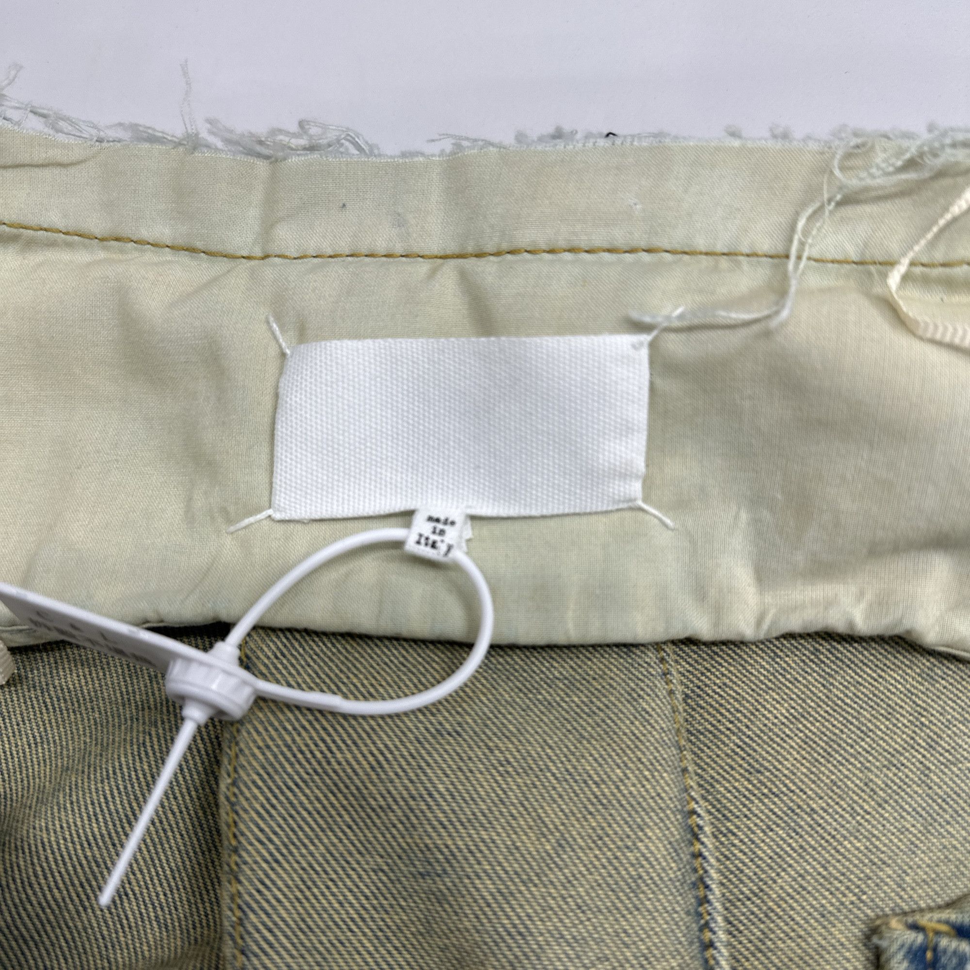 Maison Margiela Maison Margiela Distressed Denim Midi Skirt Size 38 Size 26" / US 2 / IT 38 - 3 Thumbnail
