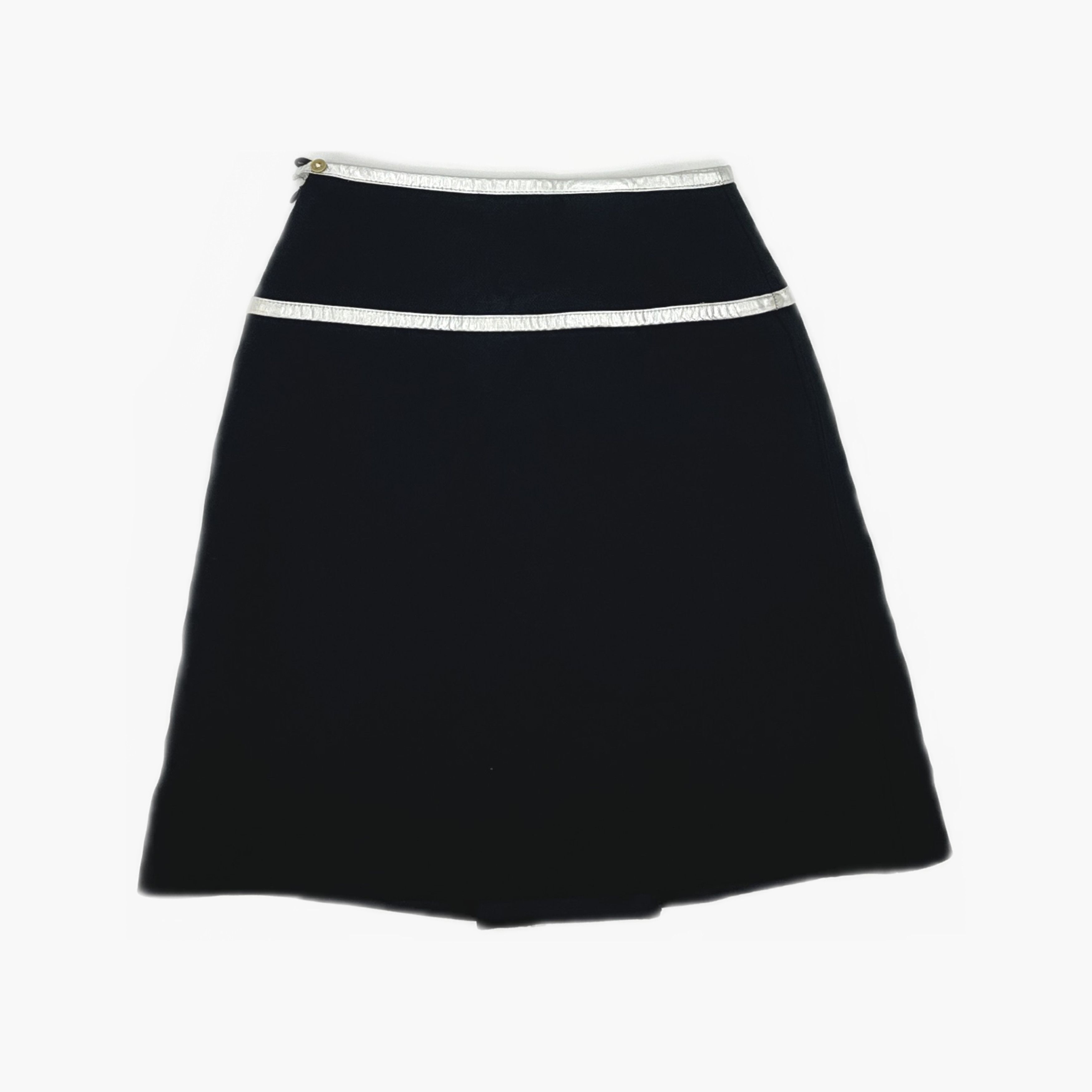 Prada Prada Metallic Trim Skirt Size 40 Size 27" / US 4 / IT 40 - 2 Thumbnail