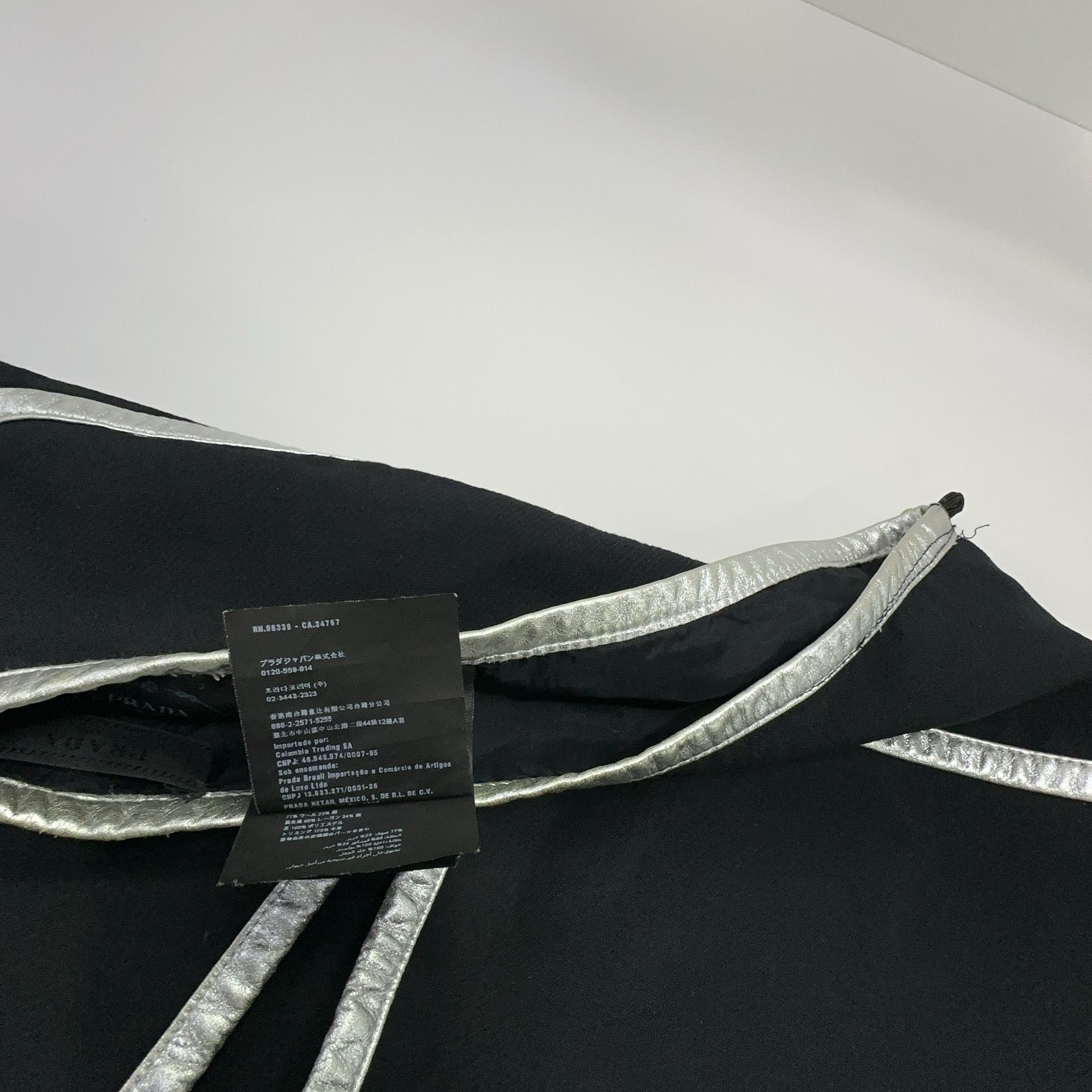 Prada Prada Metallic Trim Skirt Size 40 Size 27" / US 4 / IT 40 - 6 Thumbnail