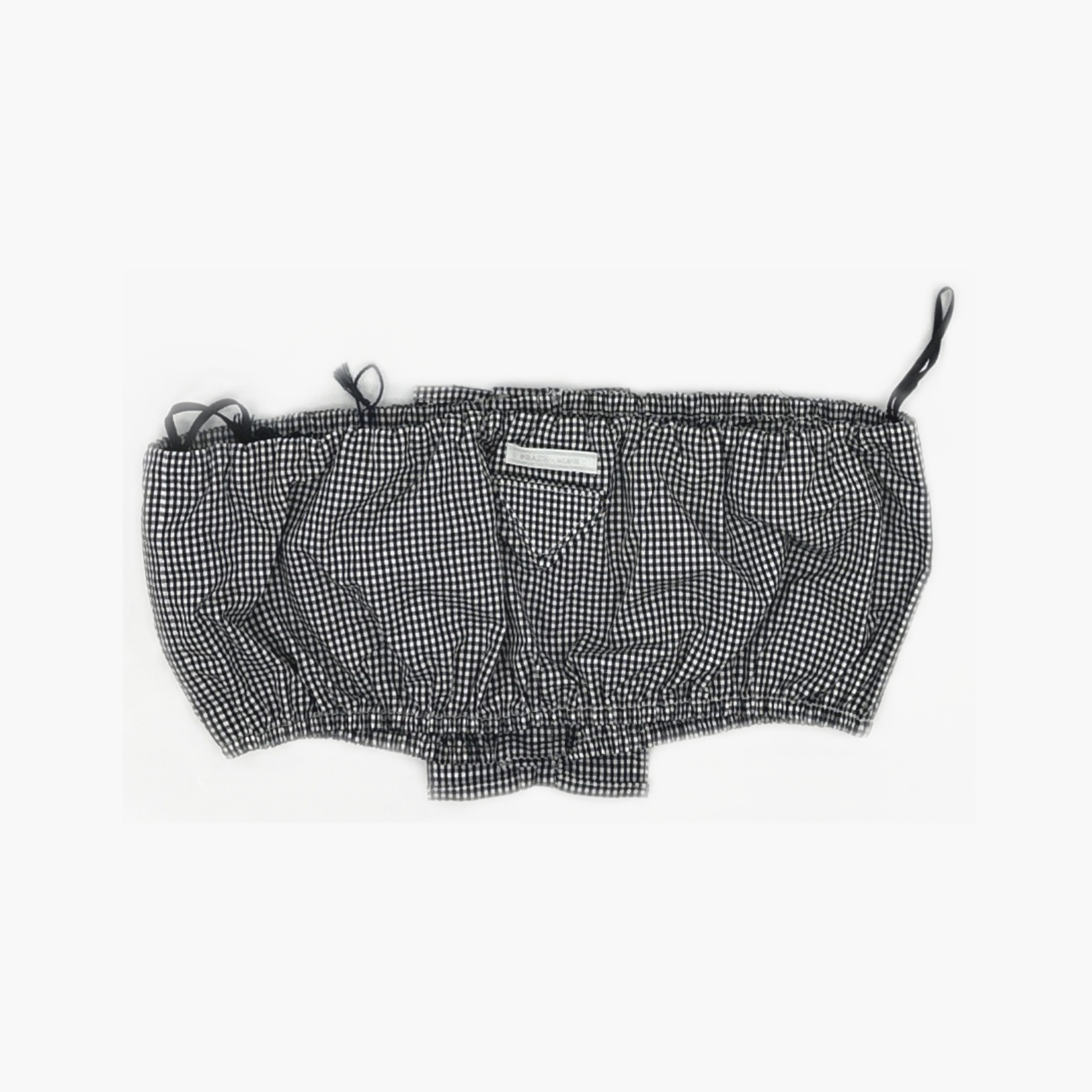 Prada Prada Gingham Check Tube Top Size 42 Size M / US 6-8 / IT 42-44 - 2 Thumbnail
