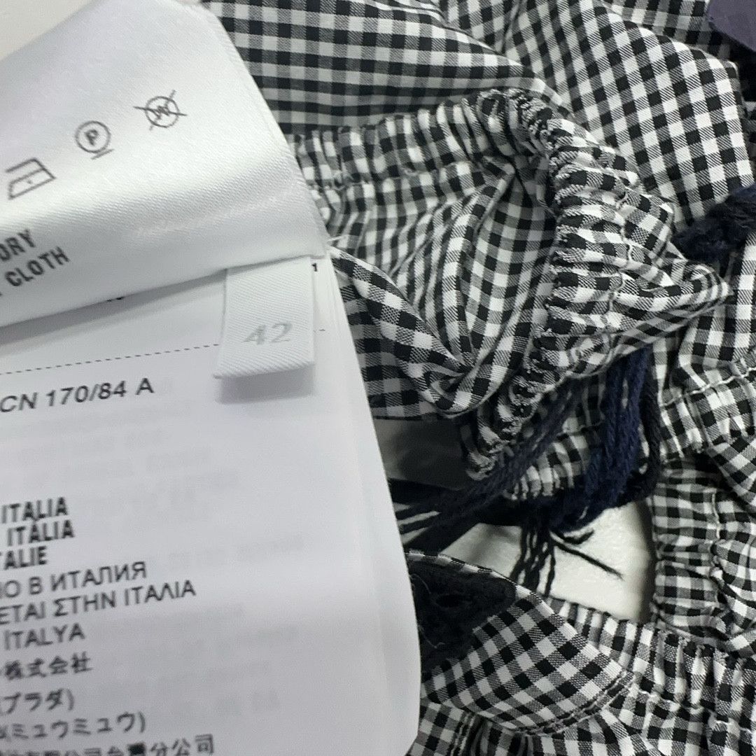 Prada Prada Gingham Check Tube Top Size 42 Size M / US 6-8 / IT 42-44 - 5 Thumbnail