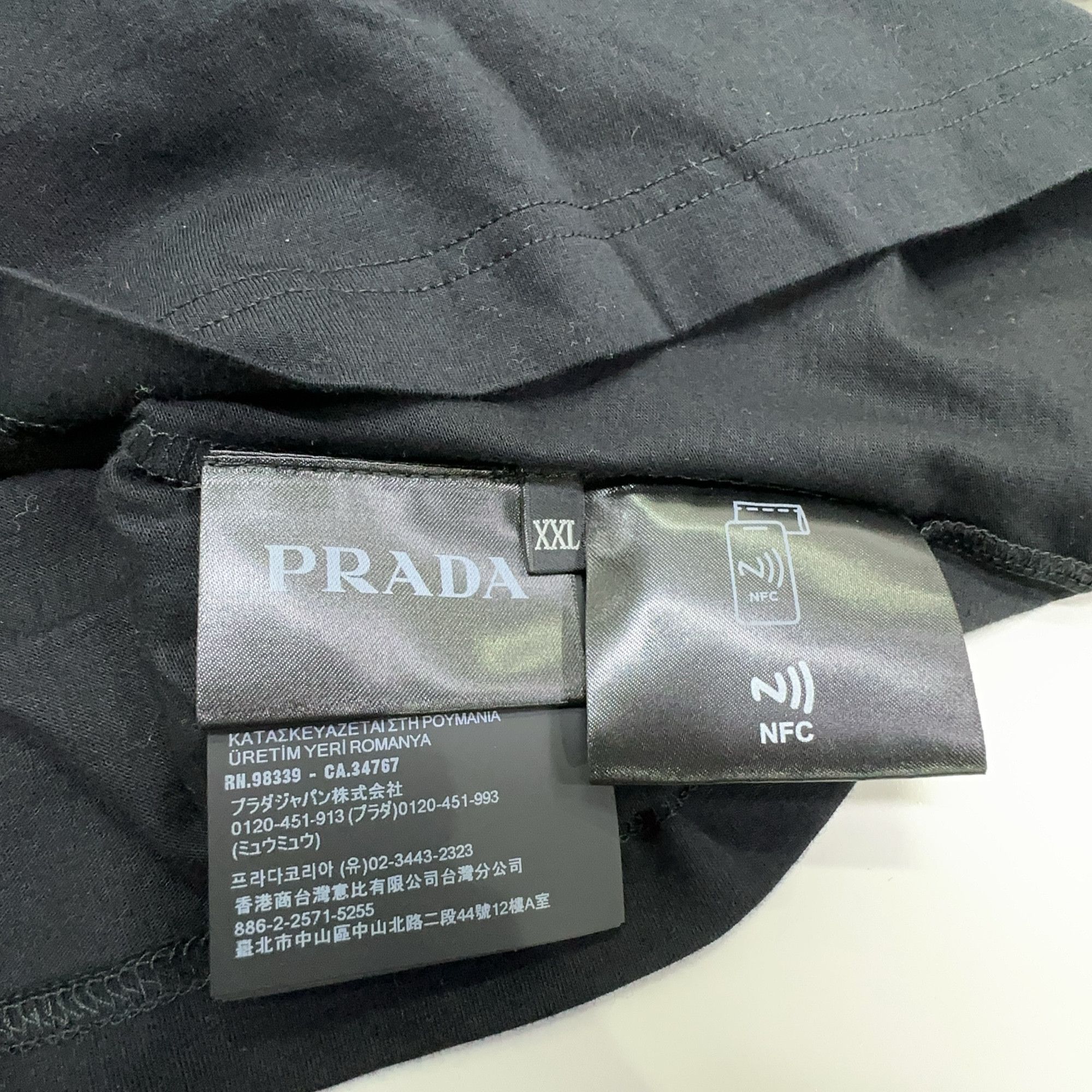 Prada Prada Solid Crewneck T-Shirt Size XXL Size US XXL / EU 58 / 5 - 3 Thumbnail