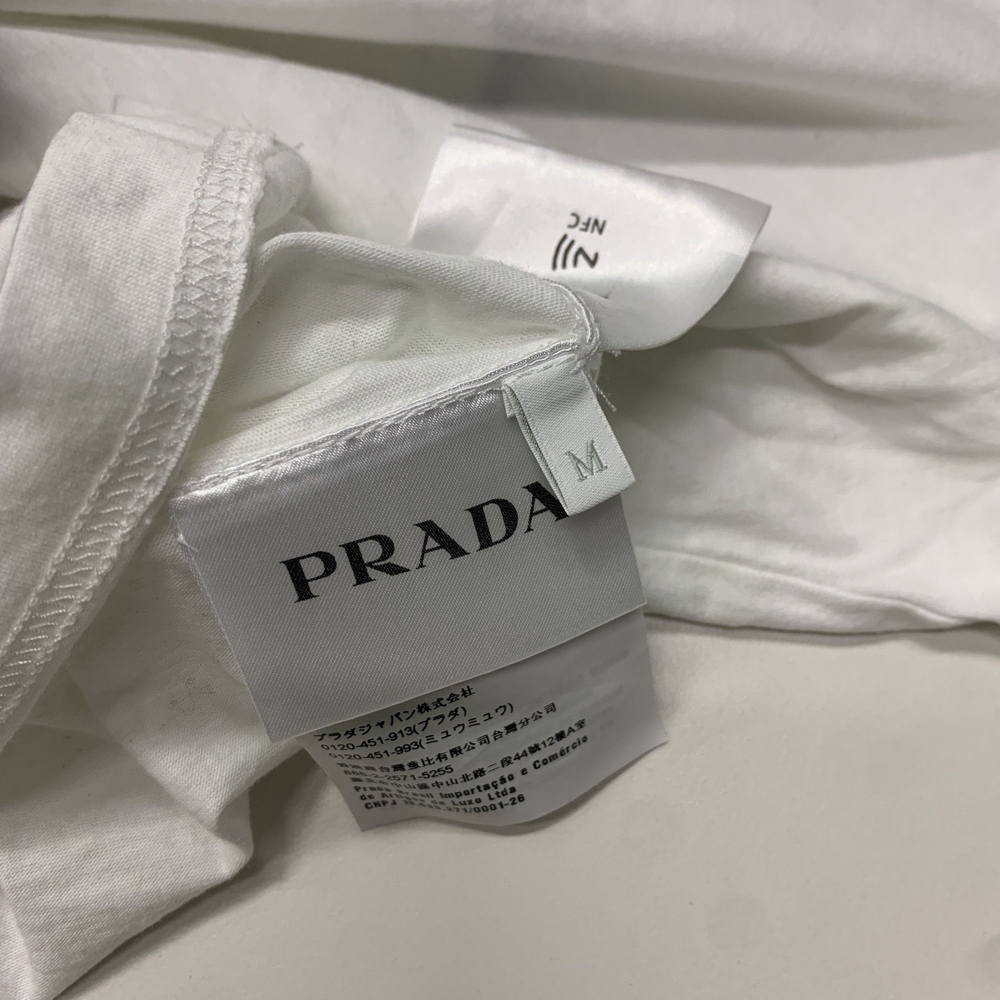 Prada Prada Triangle Print T-Shirt Size M Size US M / EU 48-50 / 2 - 2 Thumbnail