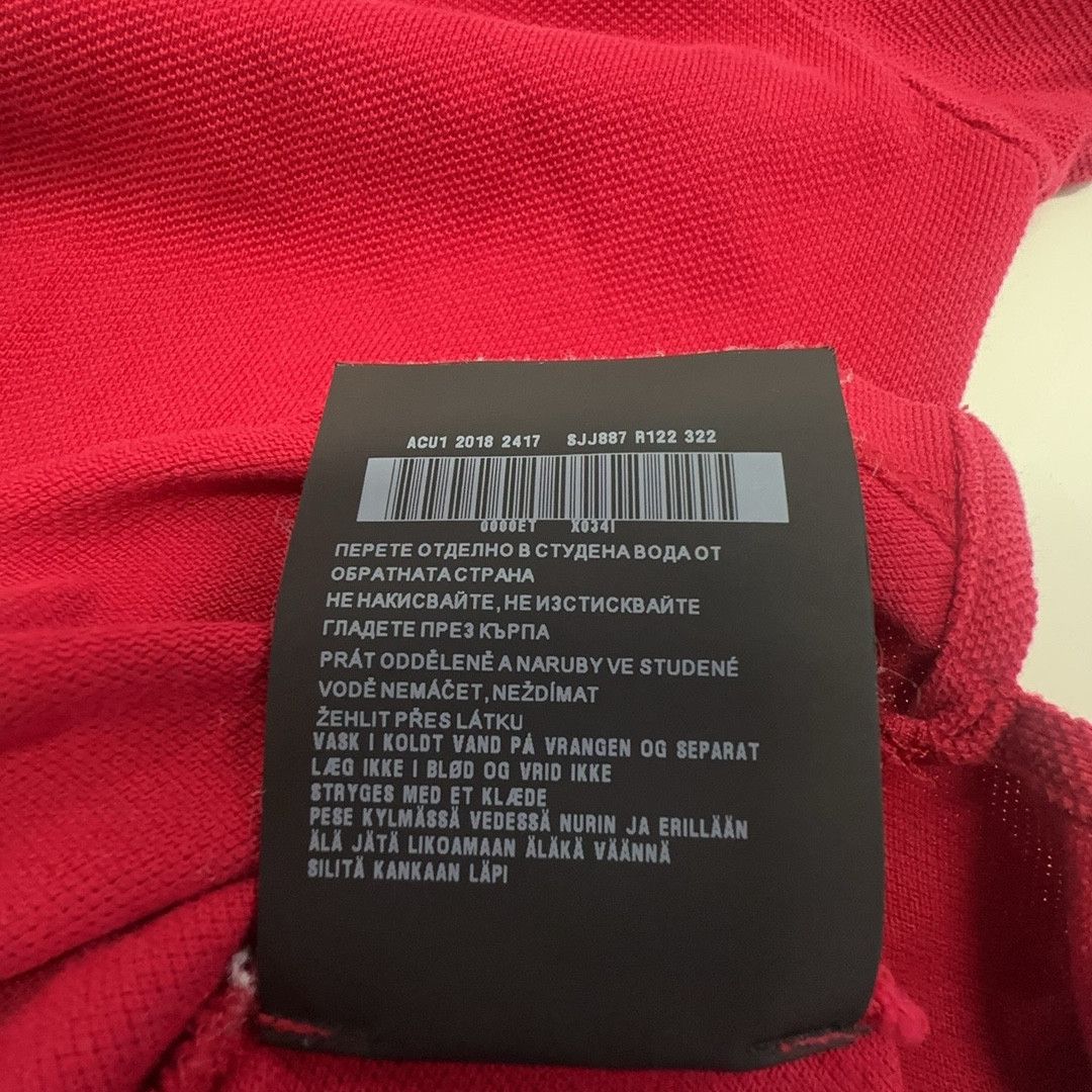 Prada Prada Red Cotton Polo Shirt Size XL Size US XL / EU 56 / 4 - 5 Thumbnail