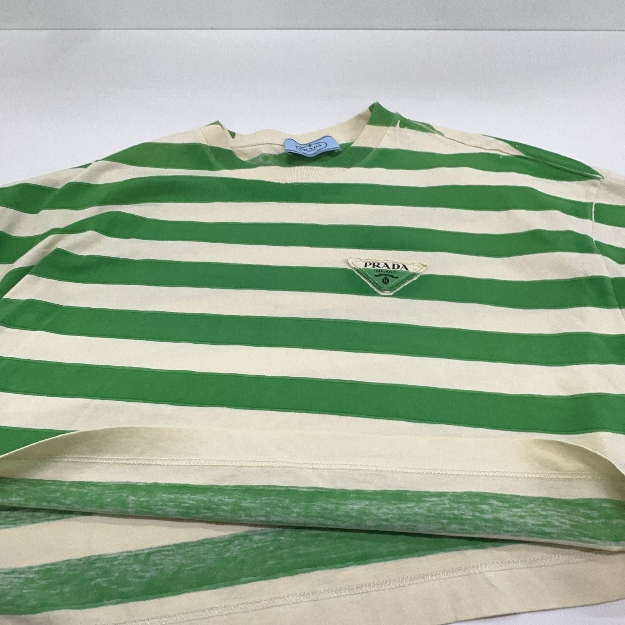Prada Prada Striped Logo Short Sleeve T-Shirt Size S Size S / US 4 / IT 40 - 8 Thumbnail