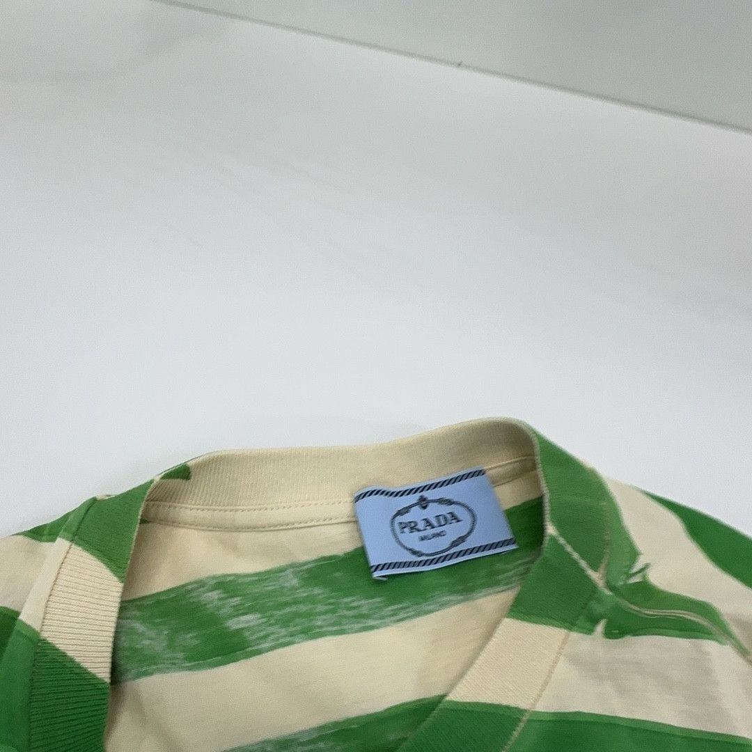 Prada Prada Striped Logo Short Sleeve T-Shirt Size S Size S / US 4 / IT 40 - 6 Thumbnail
