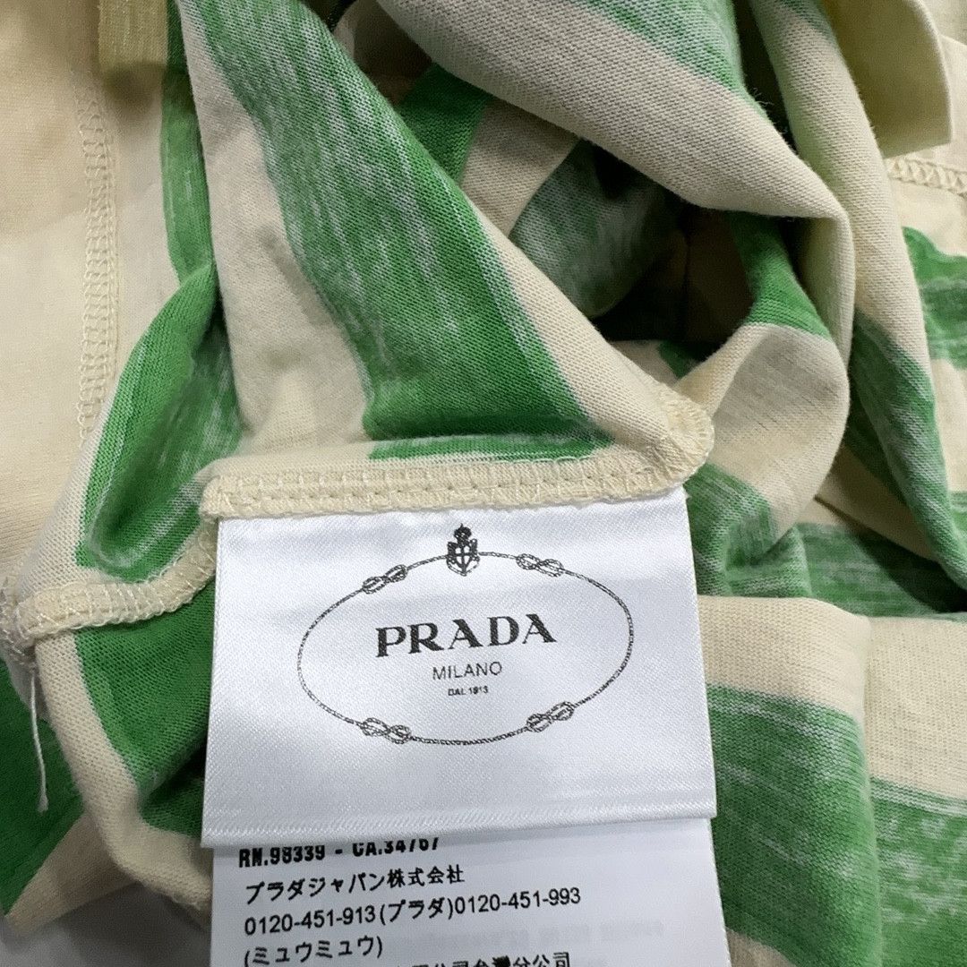Prada Prada Striped Logo Short Sleeve T-Shirt Size S Size S / US 4 / IT 40 - 4 Thumbnail