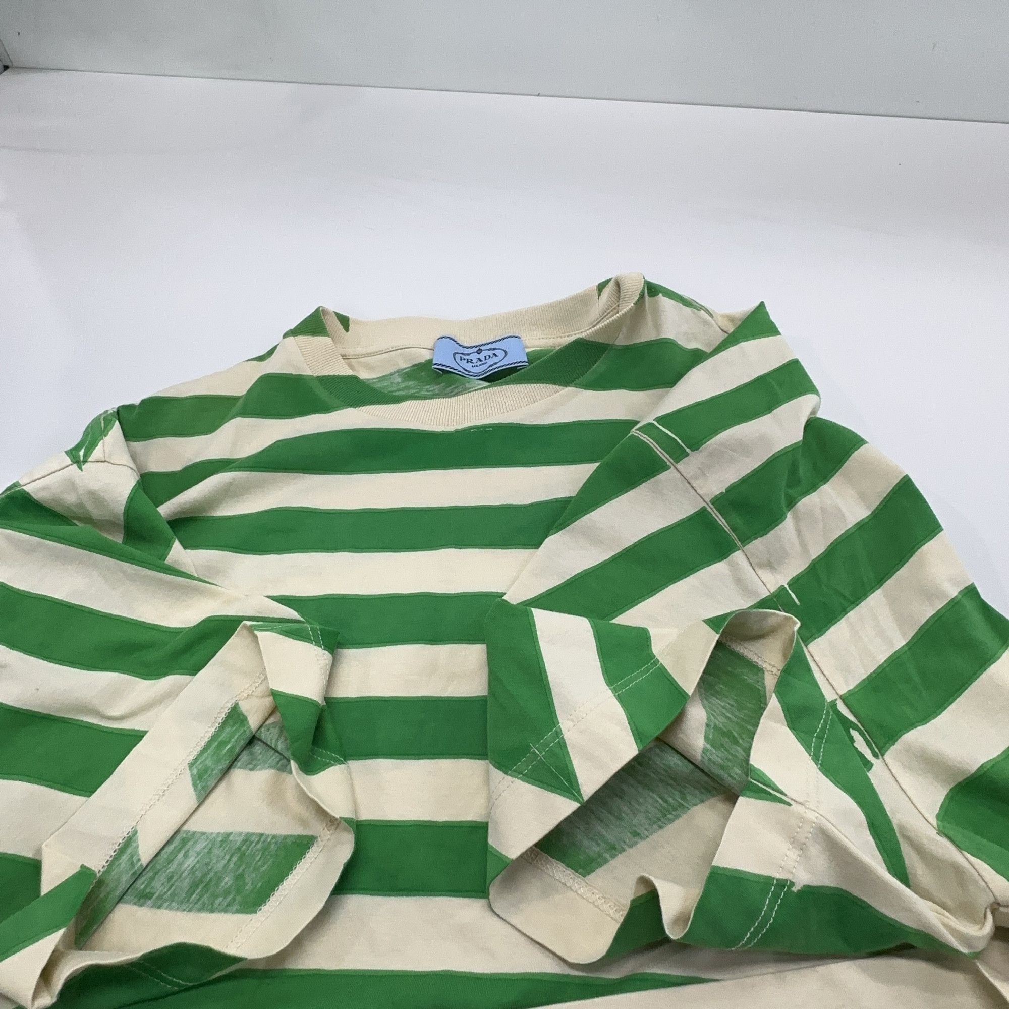 Prada Prada Striped Logo Short Sleeve T-Shirt Size S Size S / US 4 / IT 40 - 9 Thumbnail